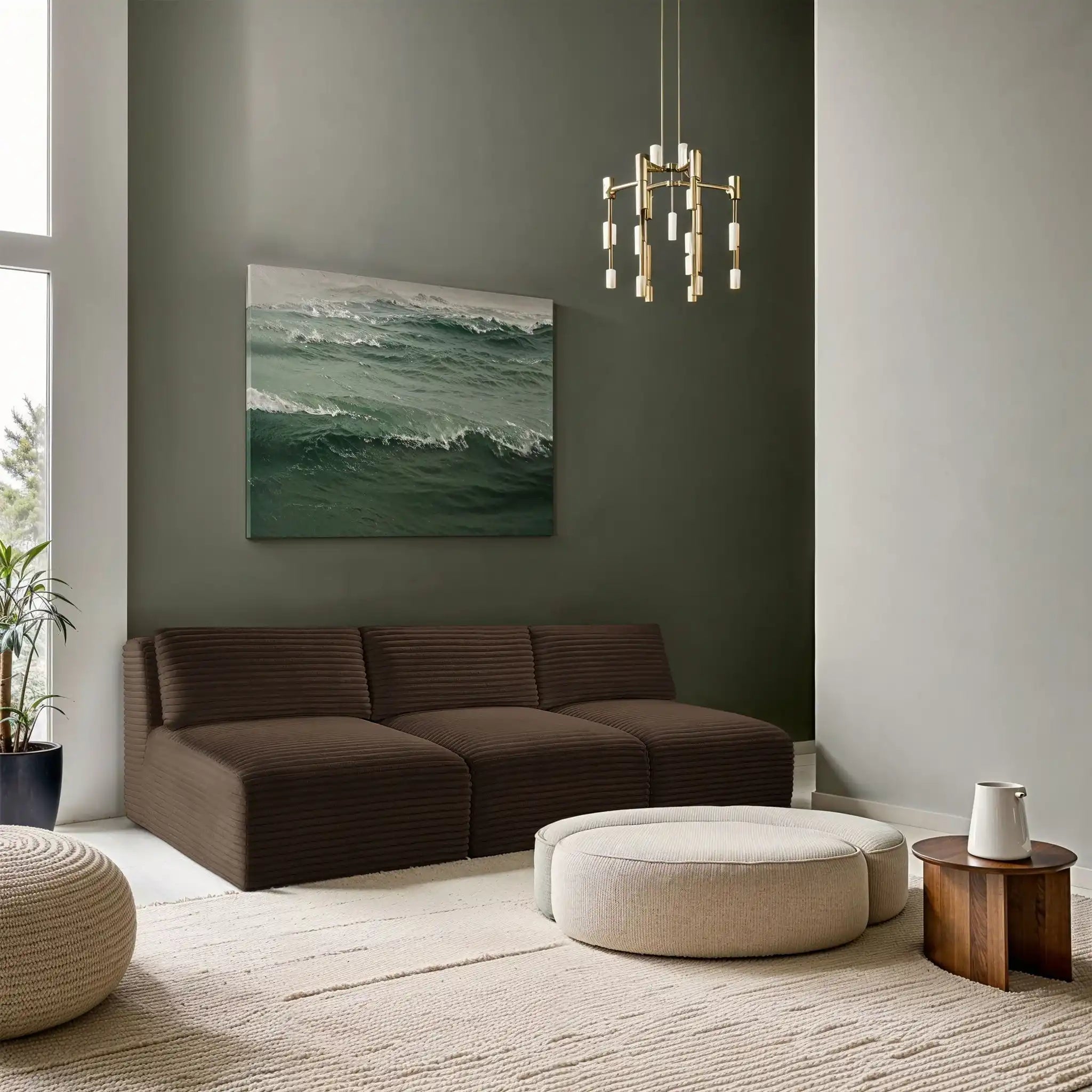 Shaggy - 3 Seat Modular Armless Sofa