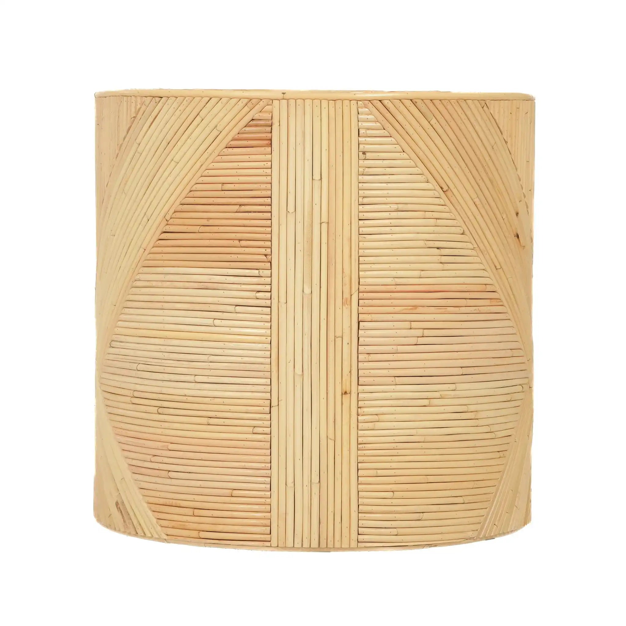 Matea - Rattan Cross Side Table - Natural