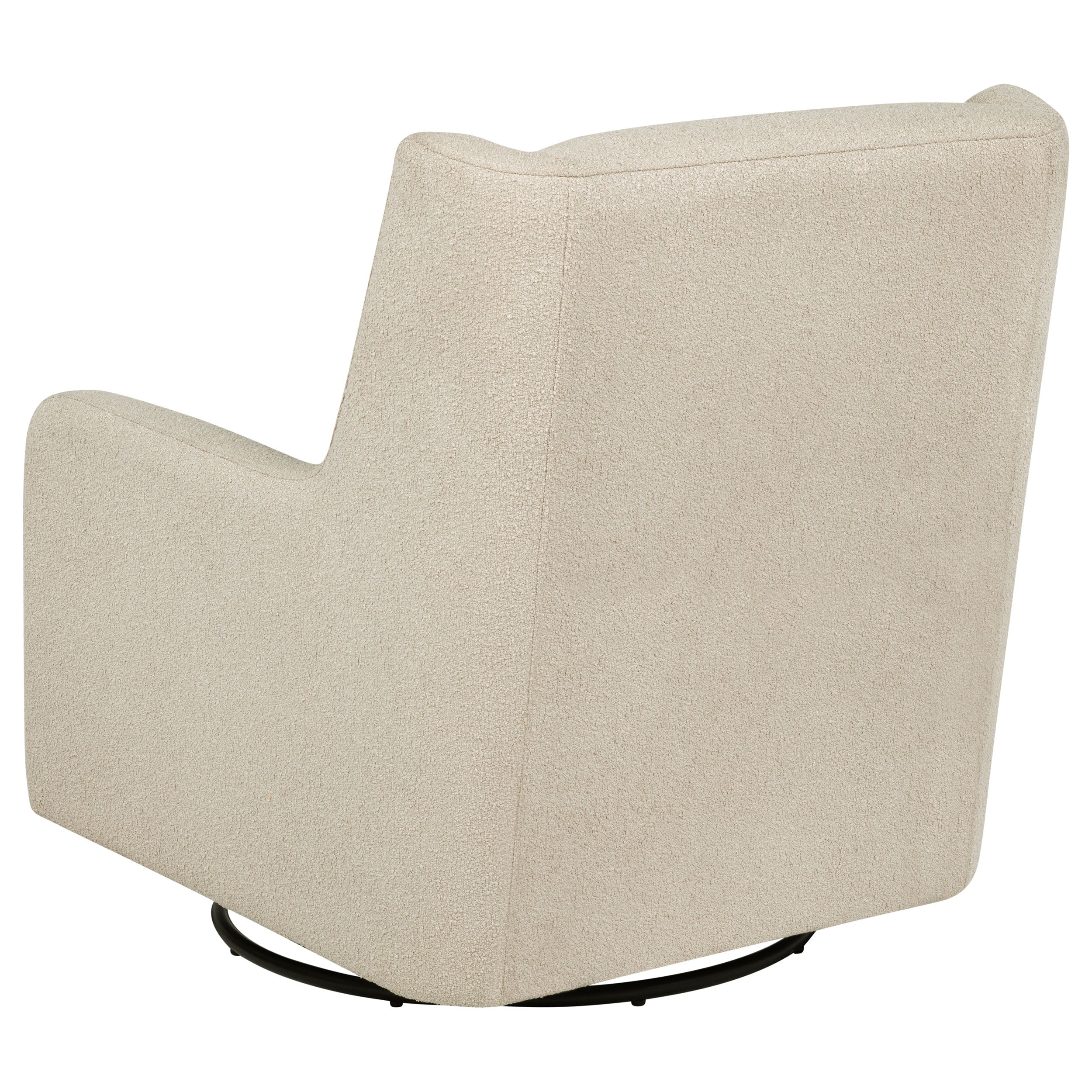 Serra Boucle Upholstered Swivel Glider Sandy Beige-