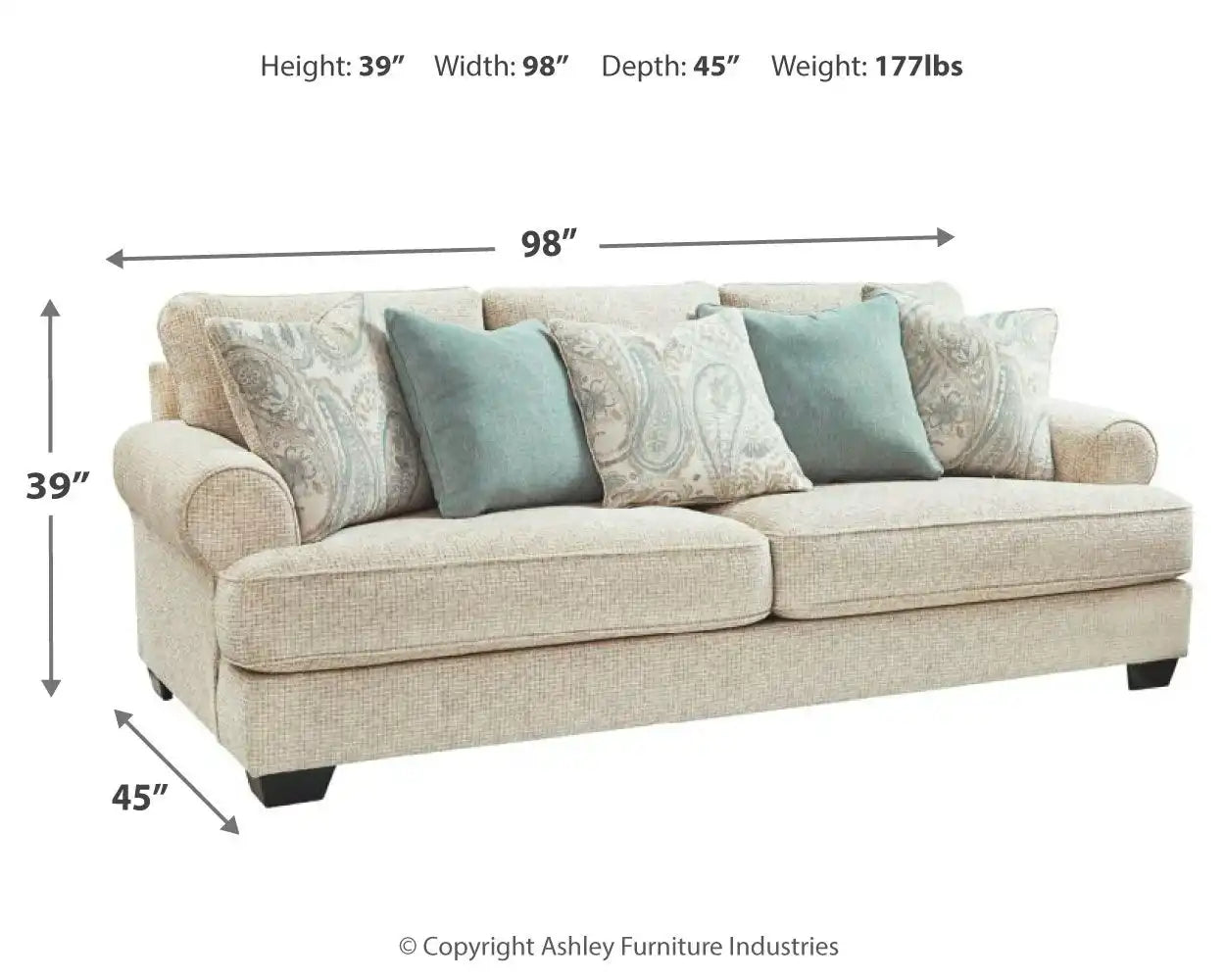 Monaghan - Sofa - Sandstone - Best Buy Furniture