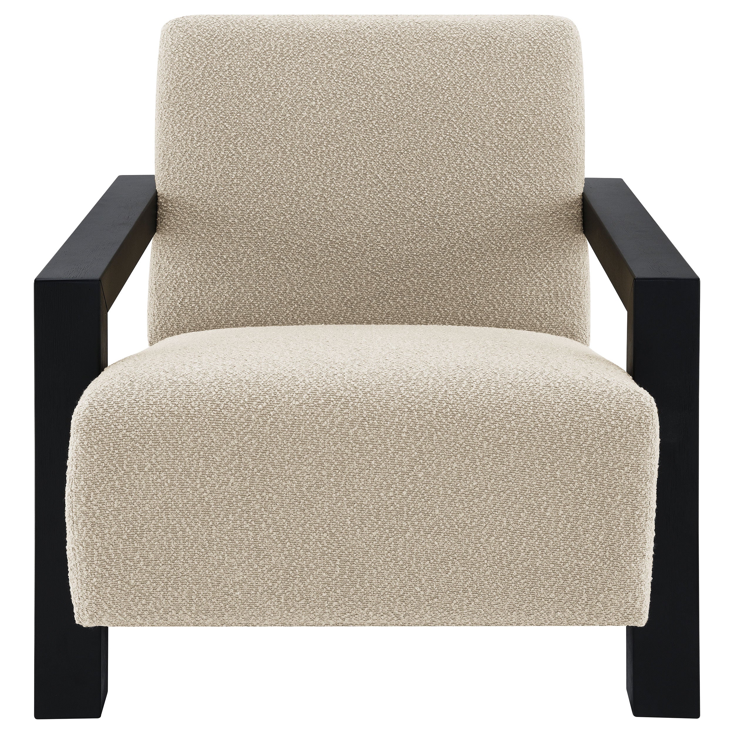 Fitzroy Boucle Upholstered Accent Arm Chair Latte-