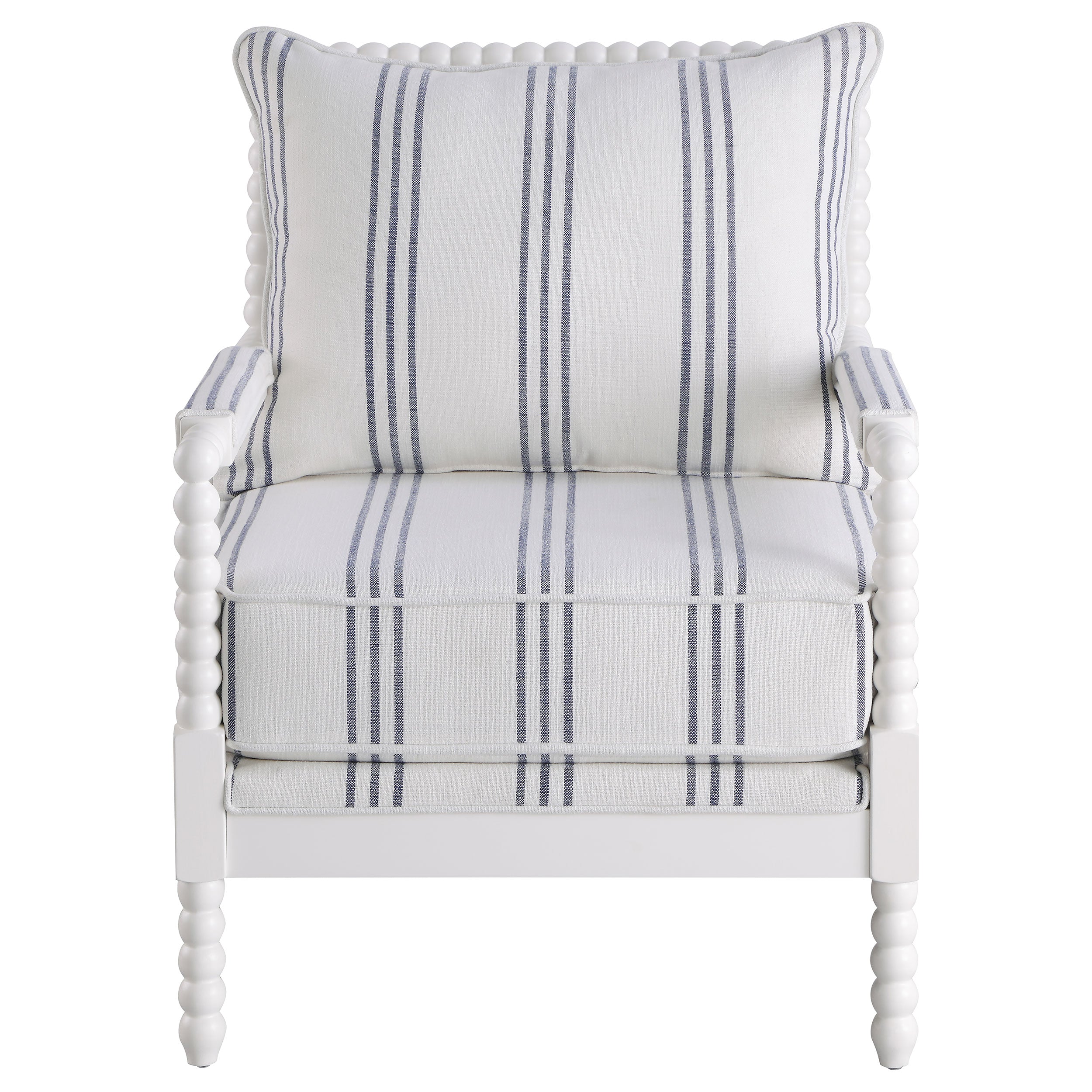 Blanchett Upholstered Bobbin Accent Chair White-CoasterElevations
