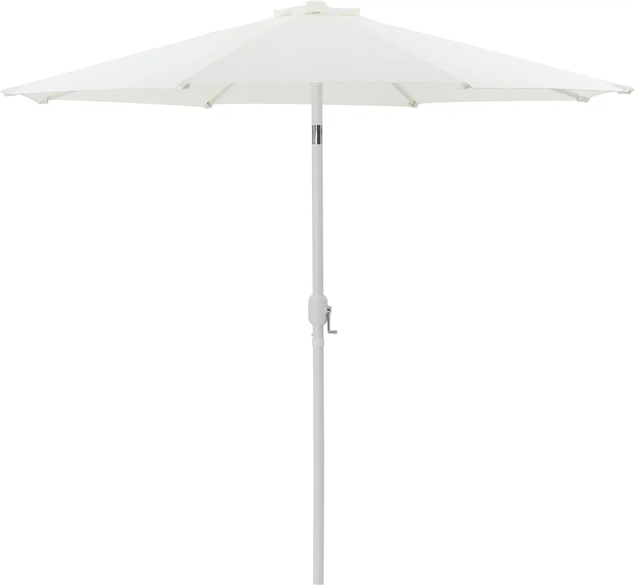 Fiji - Aluminum Patio Umbrella With Round Black And White Base
