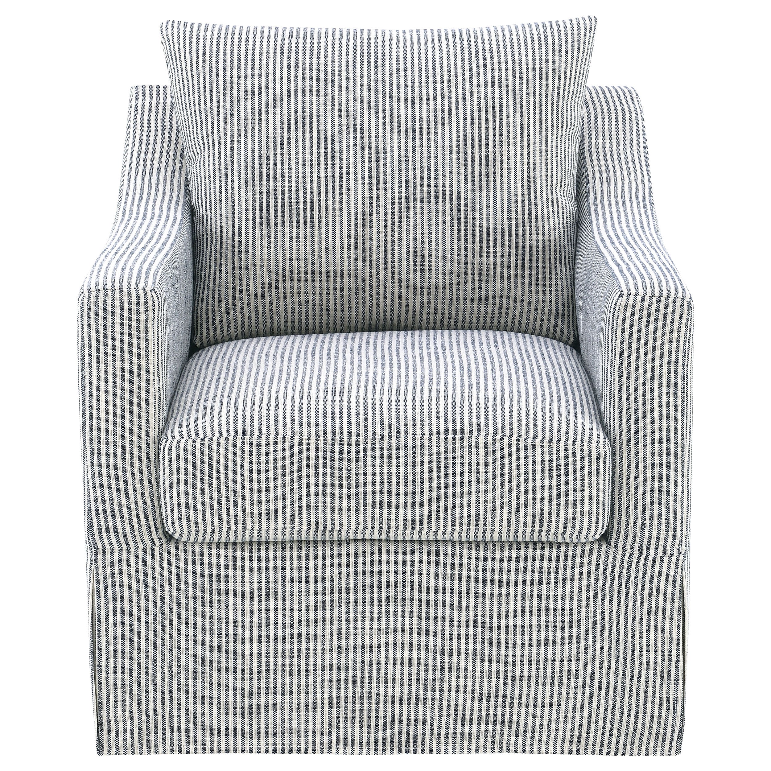 Winter Upholstered Sloped Arm Accent Swivel Chair Grey-