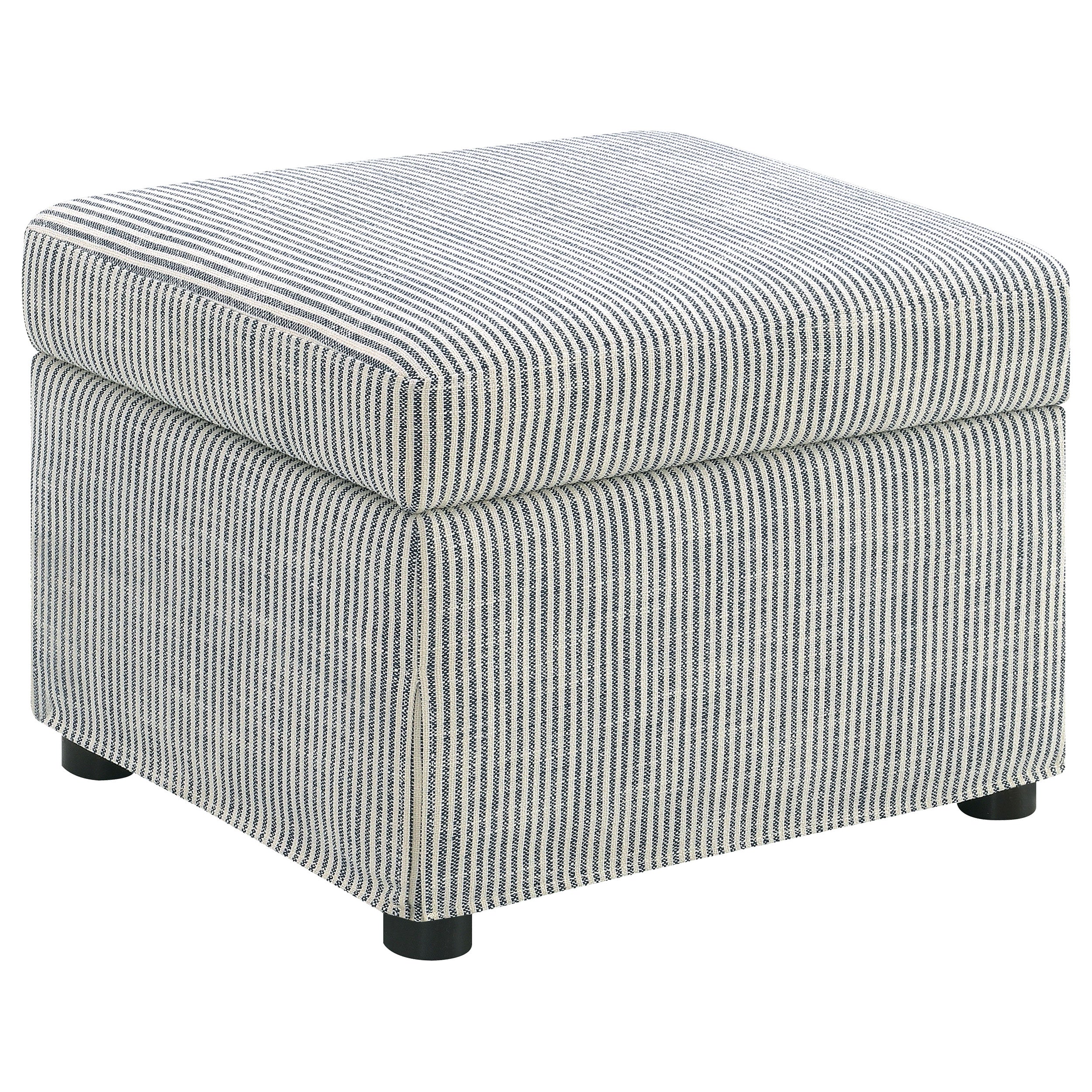 Winter Upholstered Hydraulic Lift Top Storage Ottoman Grey-