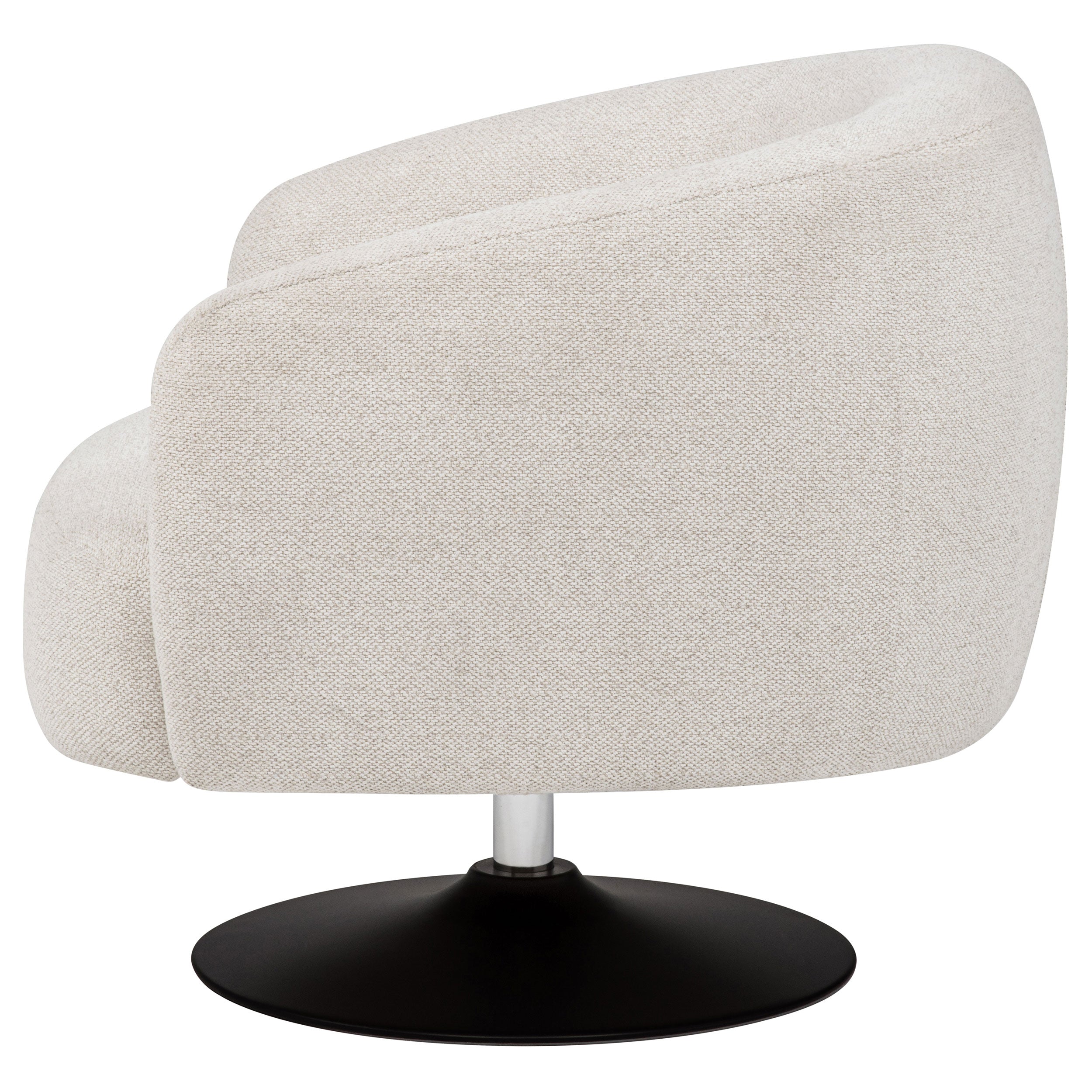 Dave Upholstered Barrel Back Swivel Club Chair Beige-CoasterElevations