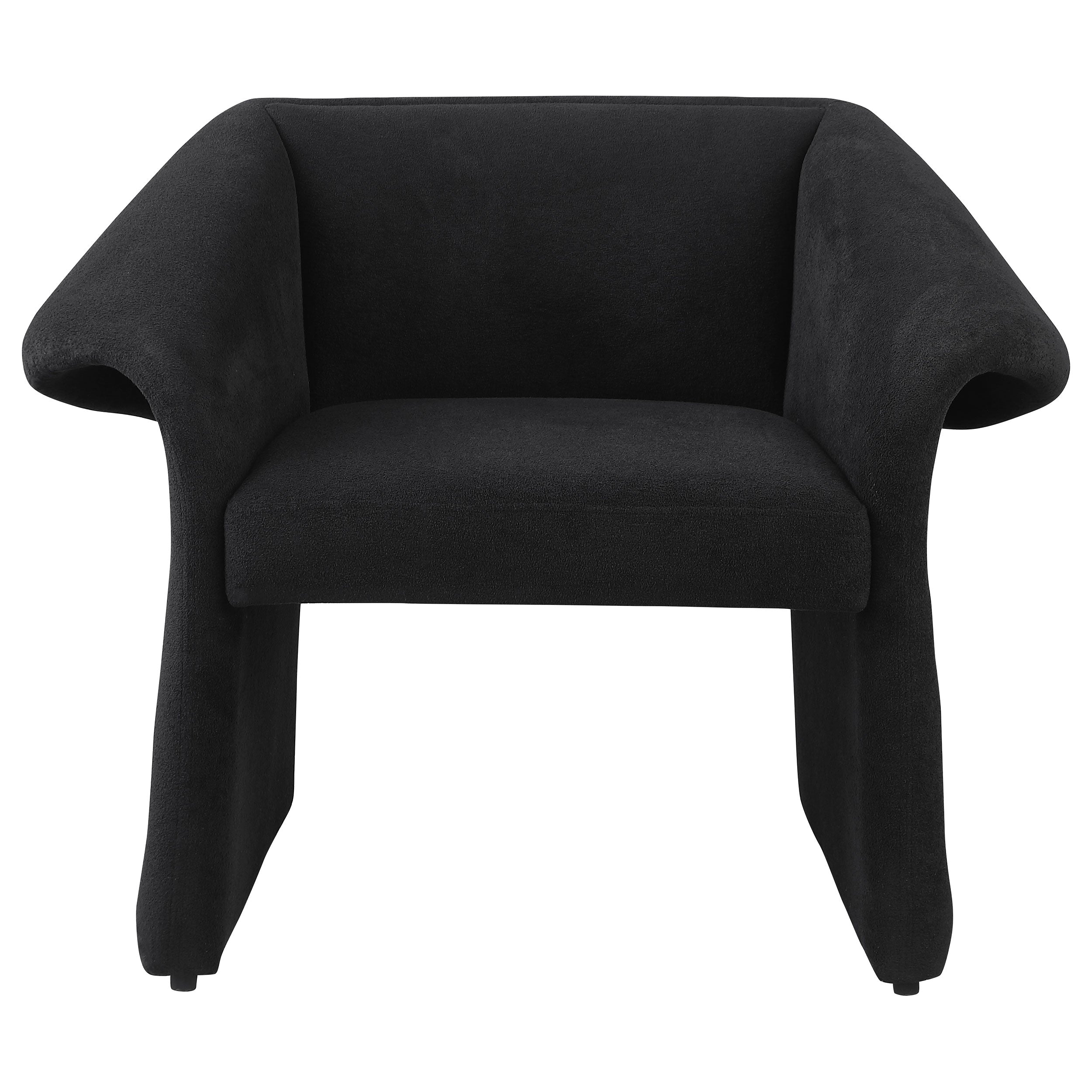 Ramsey Upholstered Sloped Arm Accent Chair Black-