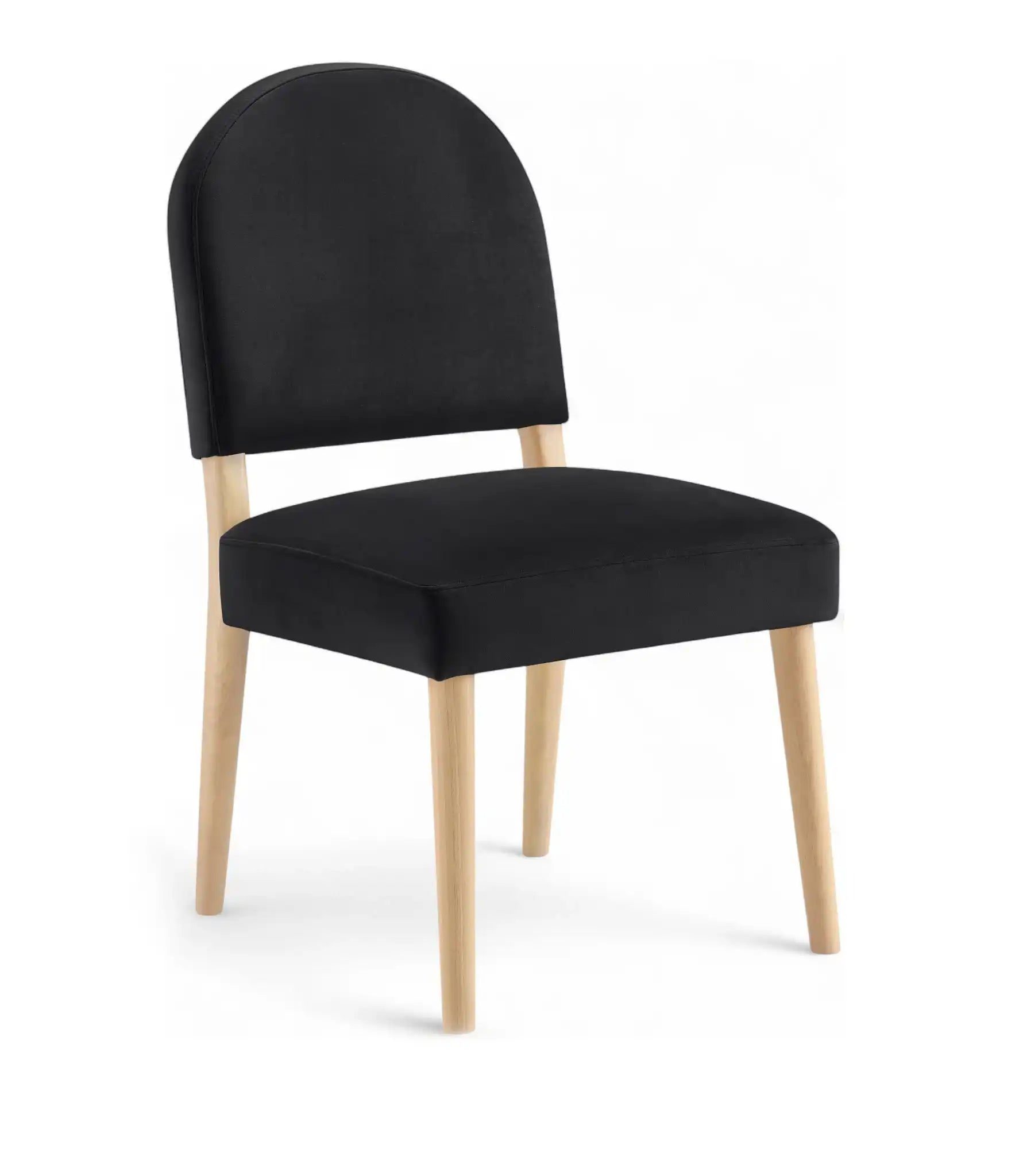 Varinelle - Velvet Dining Chair (Set of 2) - Natural Frame - Best Buy Furniture