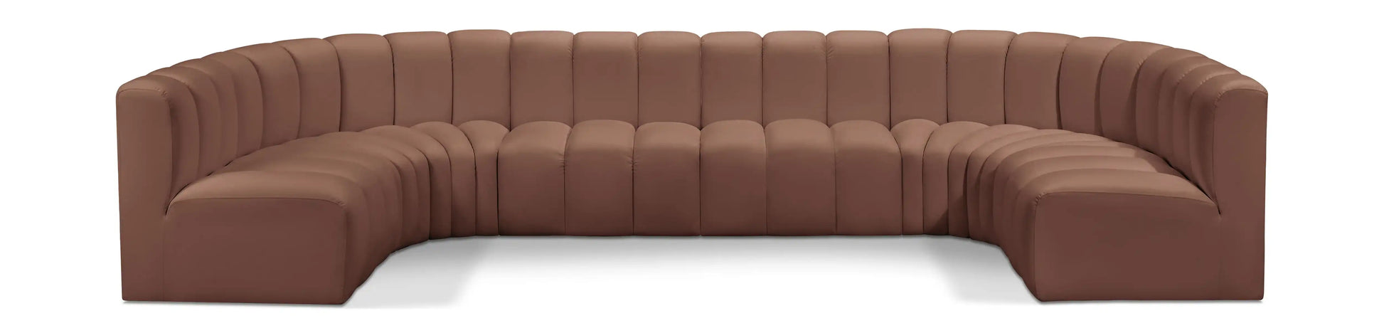 Arc - Faux Leather Modular U-Shaped Sectional - Best Buy Furniture