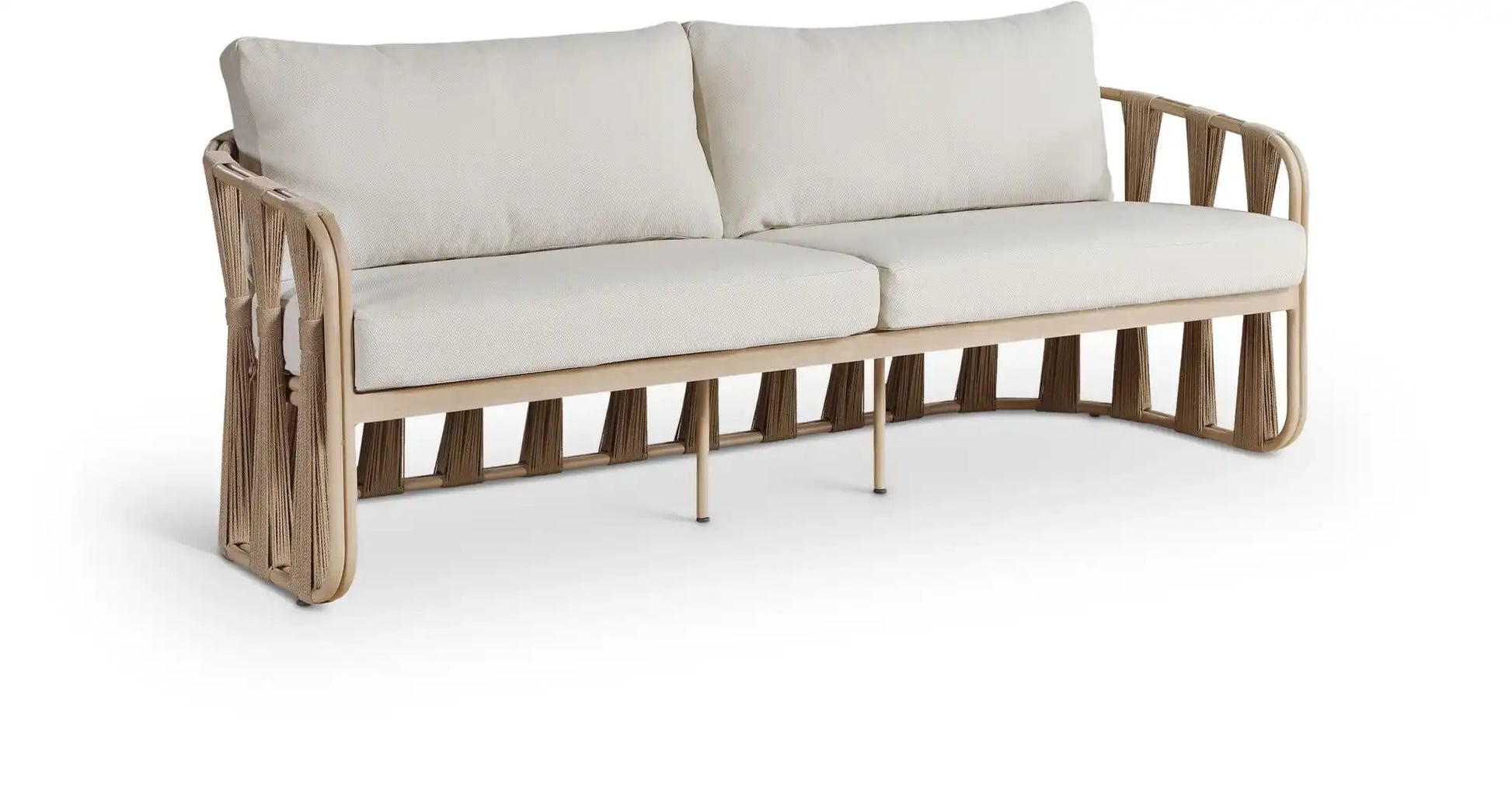 San Pietro - Resilient Waterproof Fabric 90.5" Upholstered Outdoor Patio Sofa - Best Buy Furniture