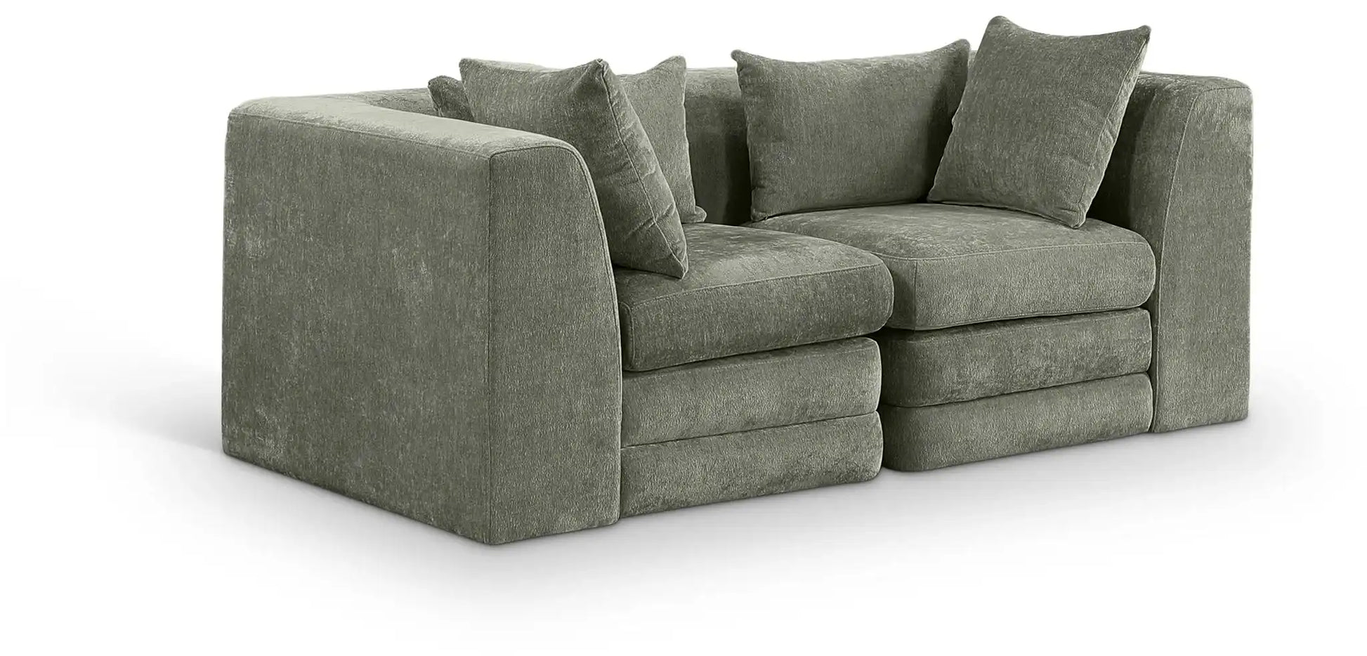 Stellar - 2 Piece 76" Upholstered Modular Loveseat - Best Buy Furniture