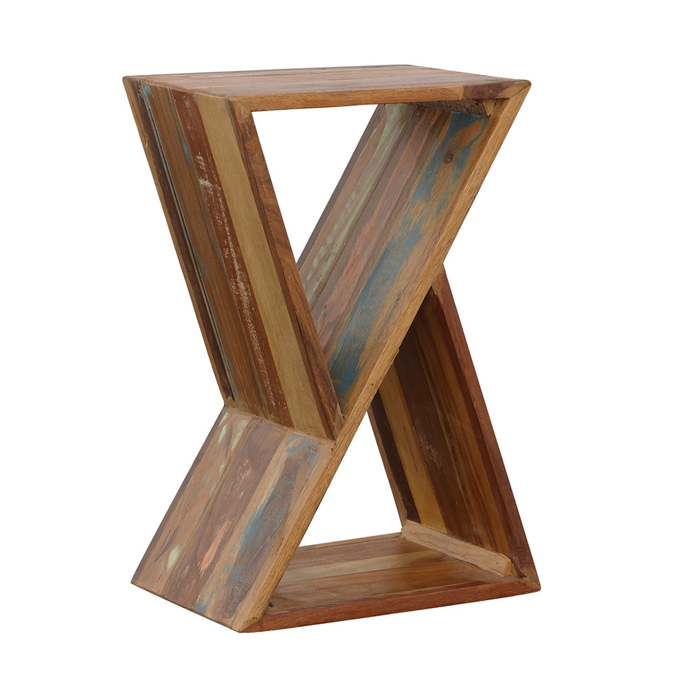 Lily Solid Reclaimed Wood Accent Side Table Natural-CoasterEveryday