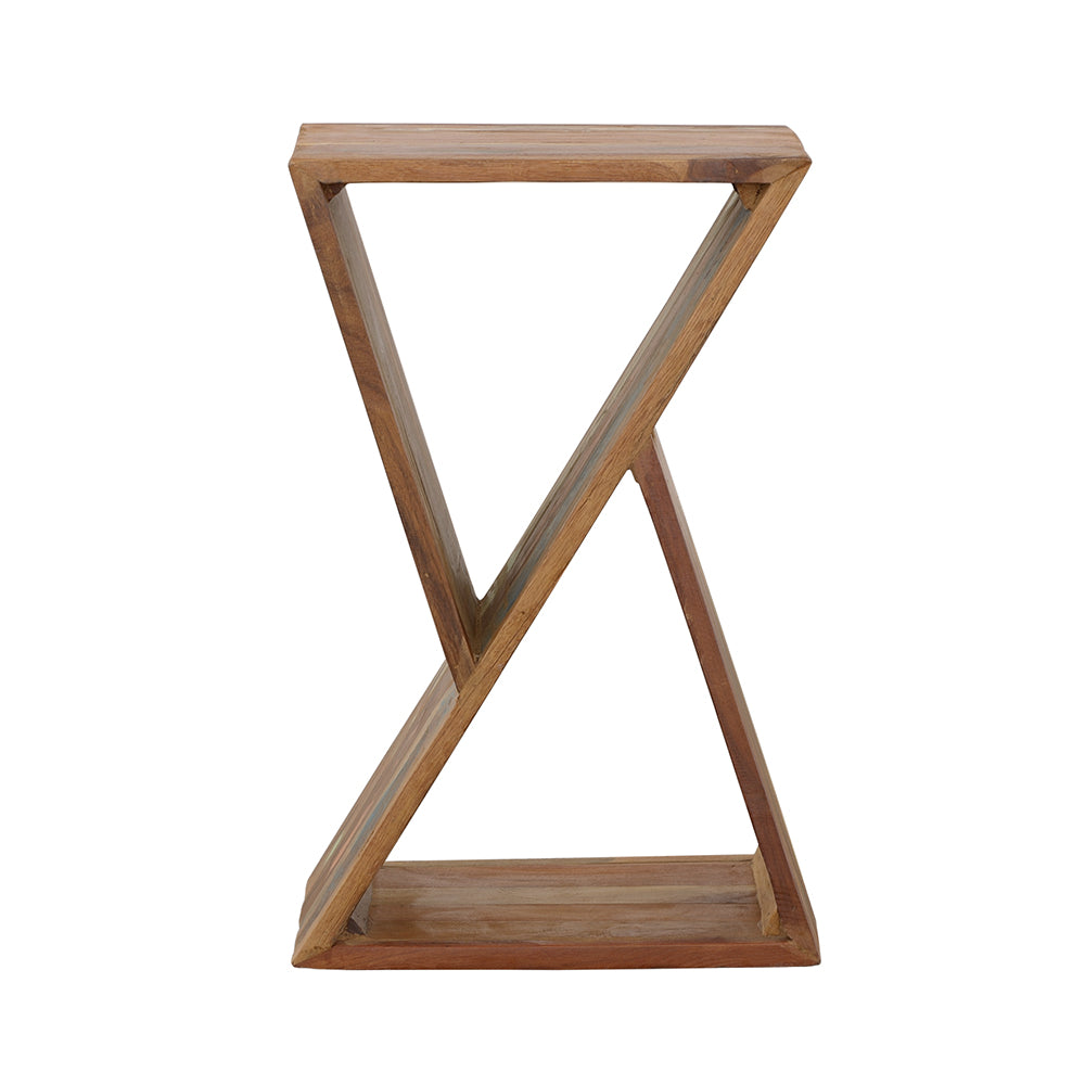 Lily Solid Reclaimed Wood Accent Side Table Natural-CoasterEveryday