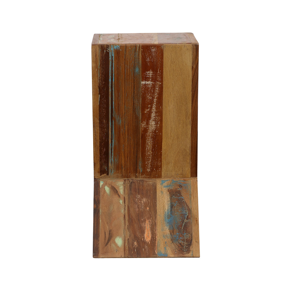 Lily Solid Reclaimed Wood Accent Side Table Natural-CoasterEveryday