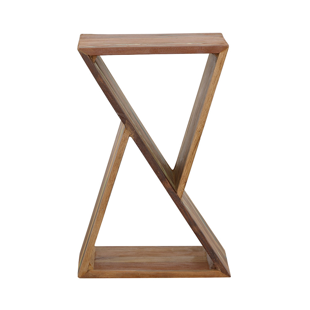 Lily Solid Reclaimed Wood Accent Side Table Natural-CoasterEveryday