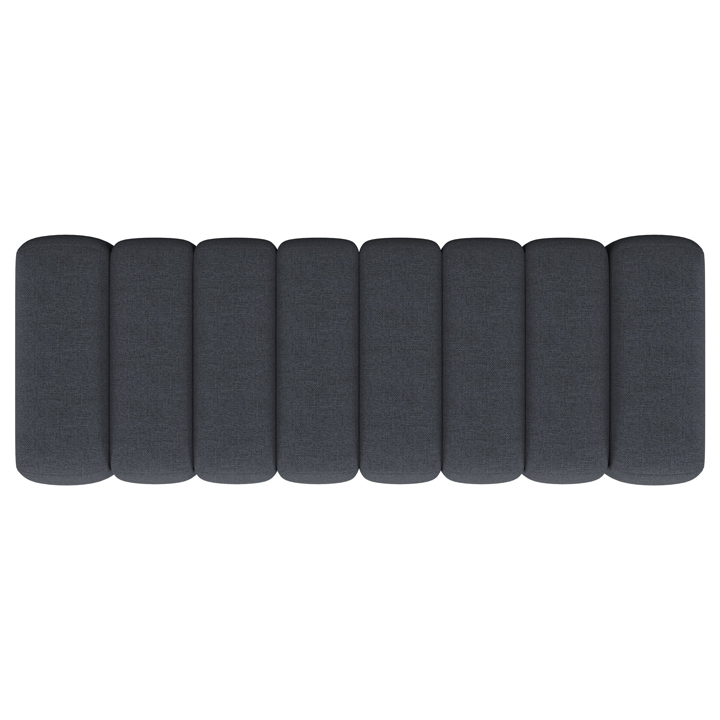 Summer Fabric Upholstered Tufted Accent Bench Charcoal-