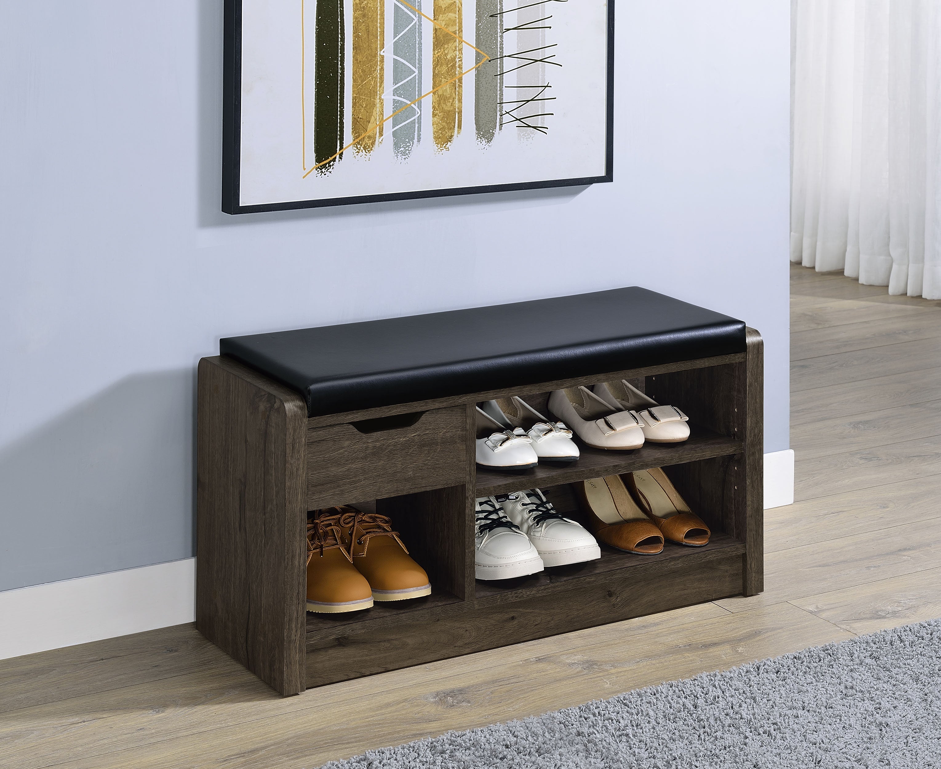 Arrington Storage Bench Smoked Oak-