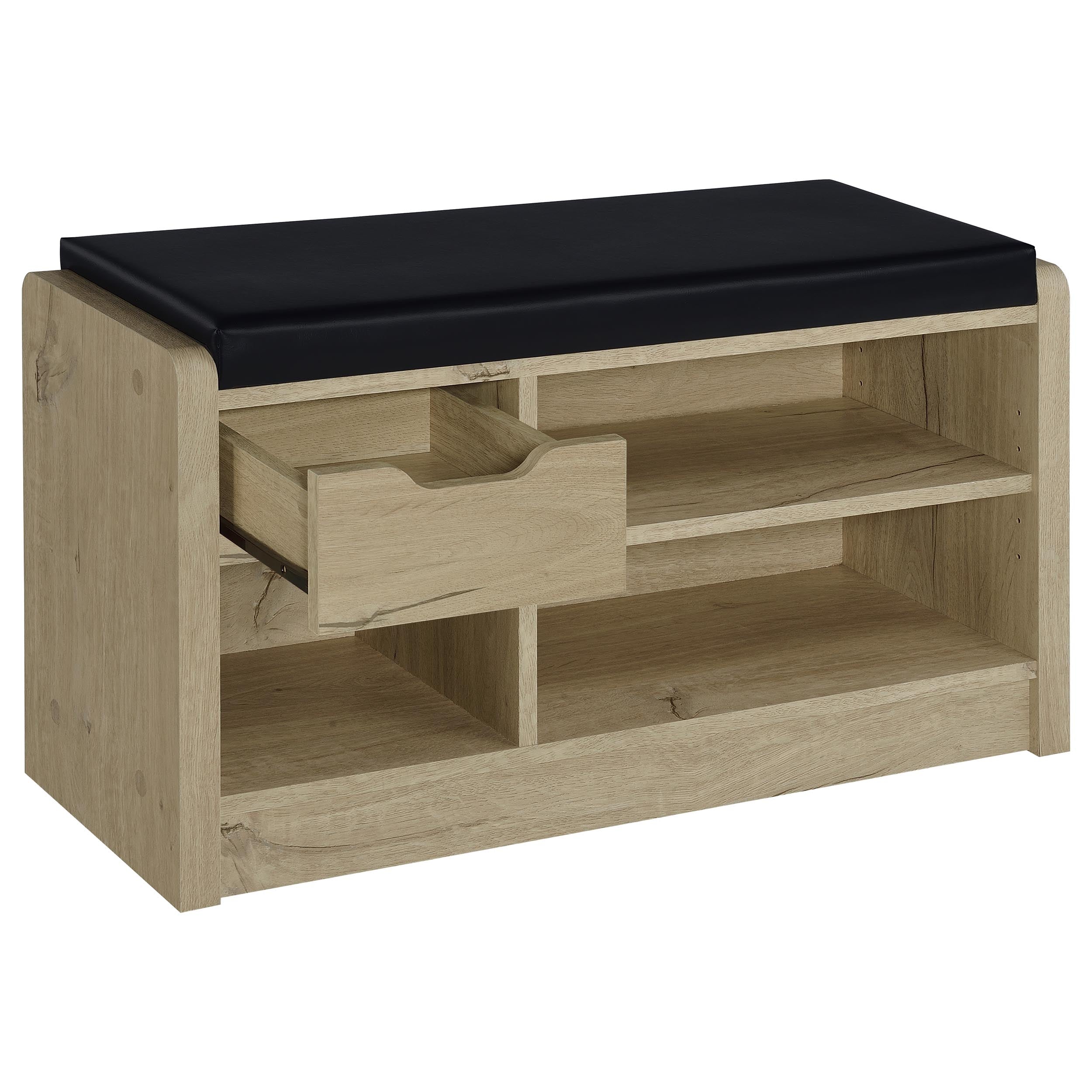 Arrington Storage Bench White Oak-