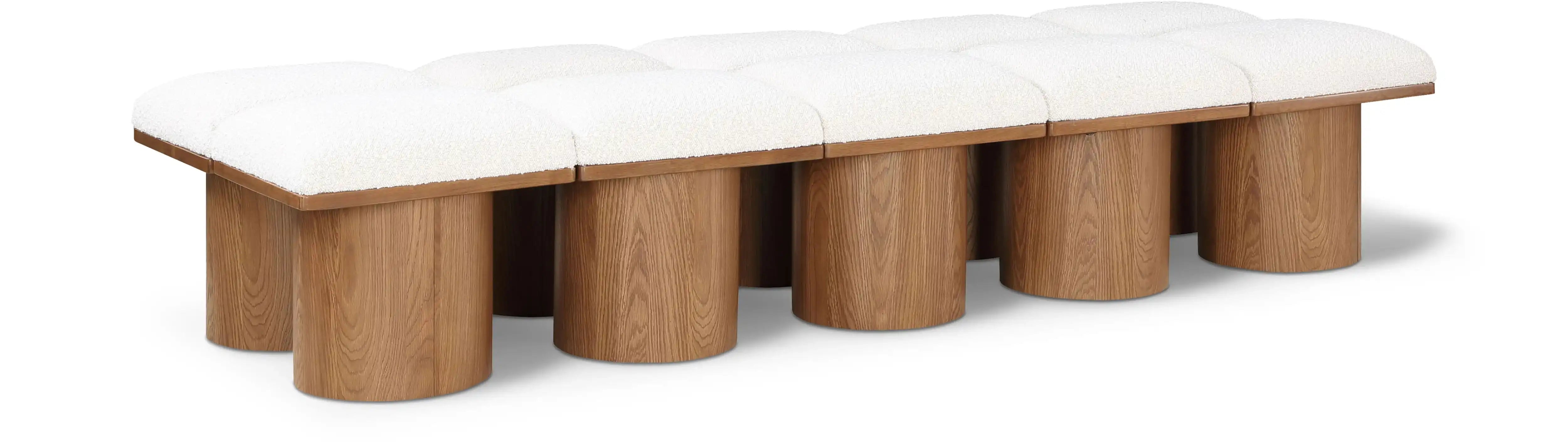 Pavilion - 10 Piece Modular Bench With Brown Base - Best Buy Furniture