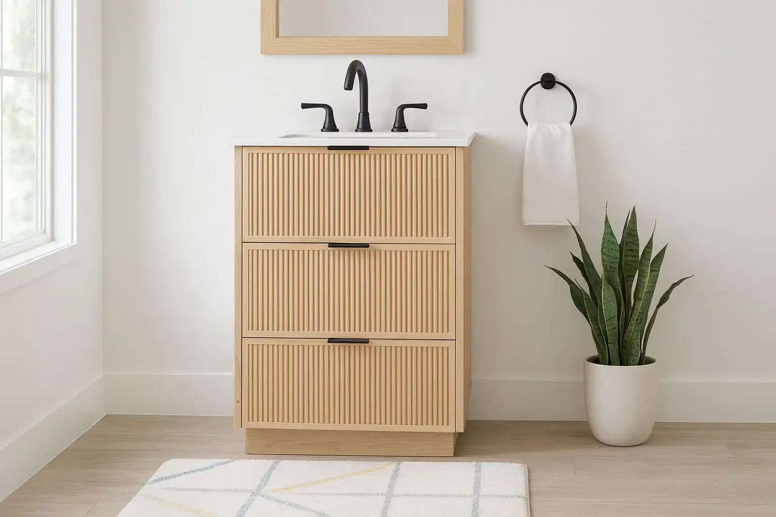 Willard - Engineered Stone And Solid Wood Bathroom Vanity