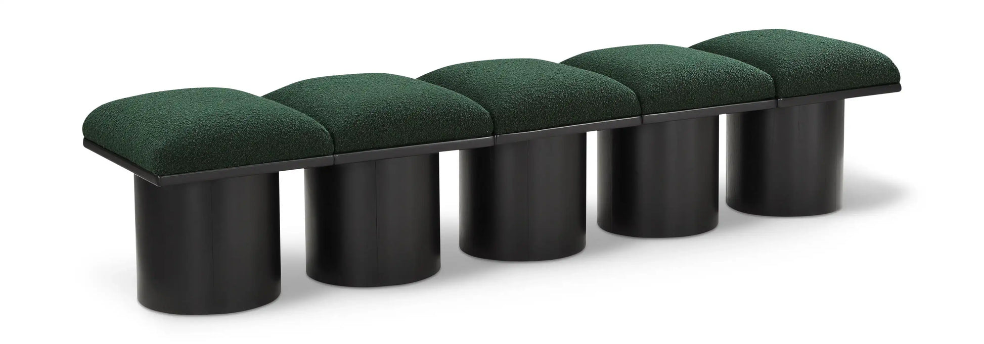 Pavilion - 5 Piece Modular Bench With Black Base - Best Buy Furniture