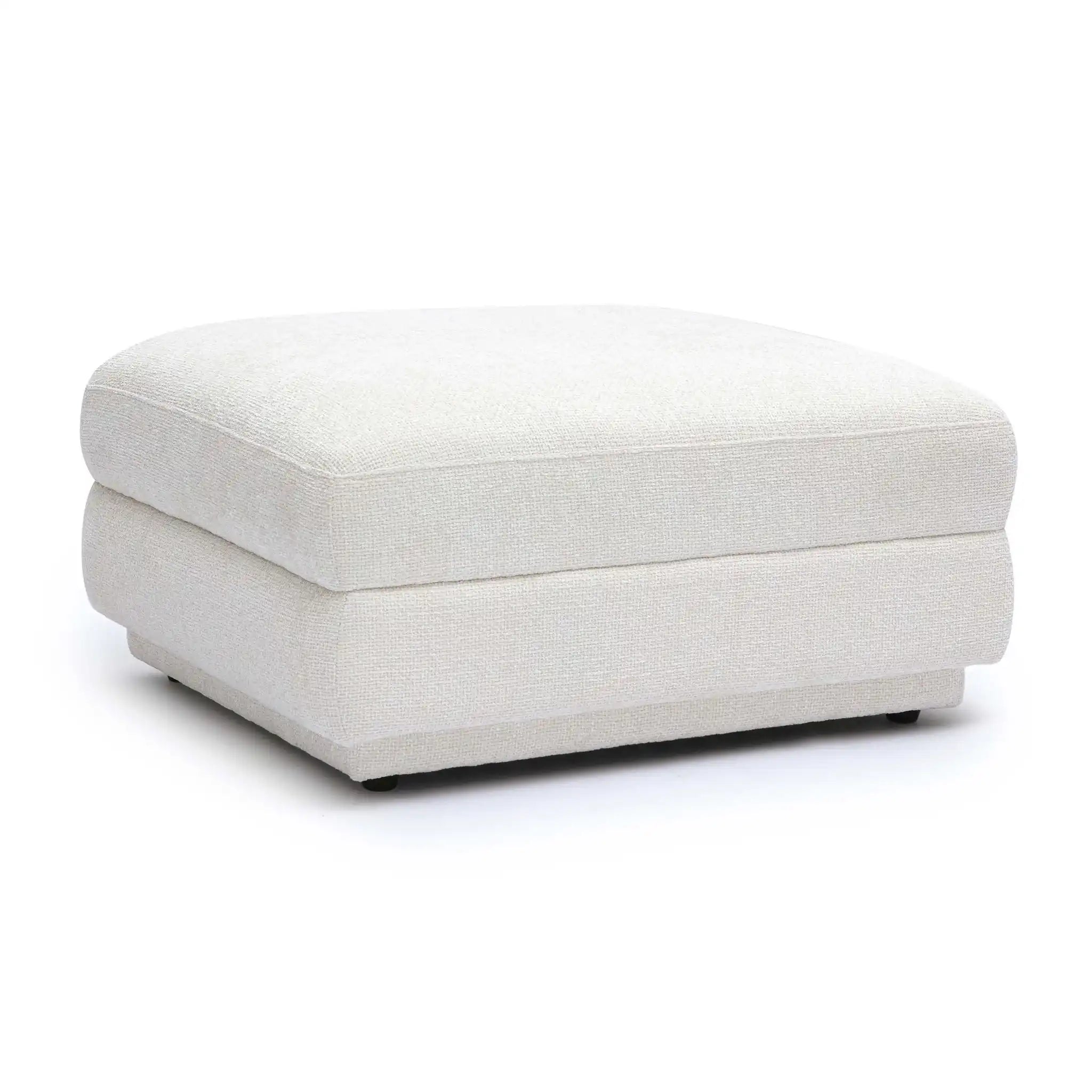 Perry - Modular Ottoman - Cream - Best Buy Furniture