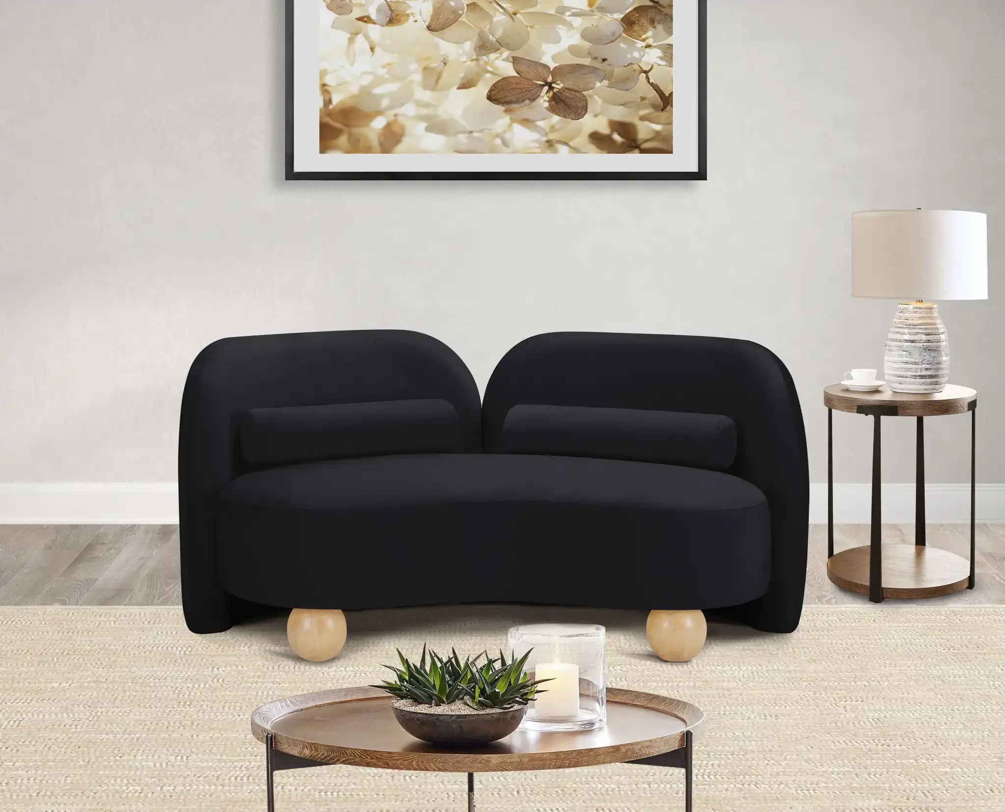 Daphne - Velvet Loveseat