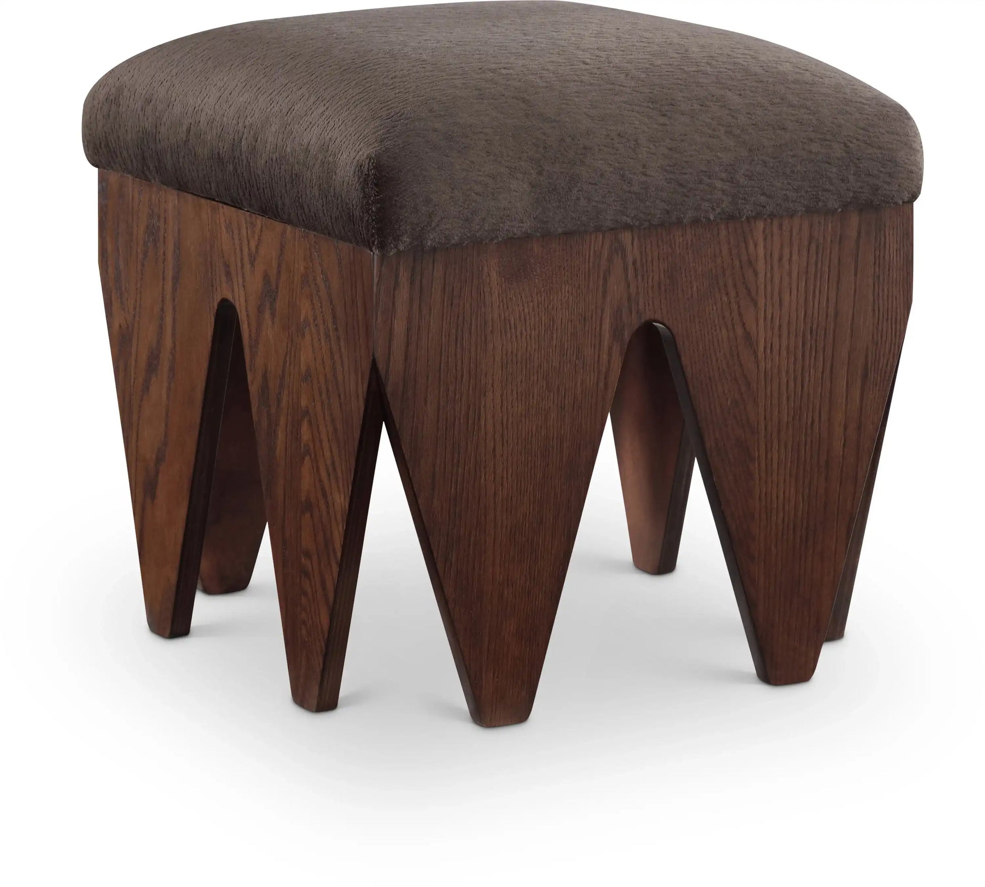 Altair - Fabric Bench - Dark Brown Base - Best Buy Furniture