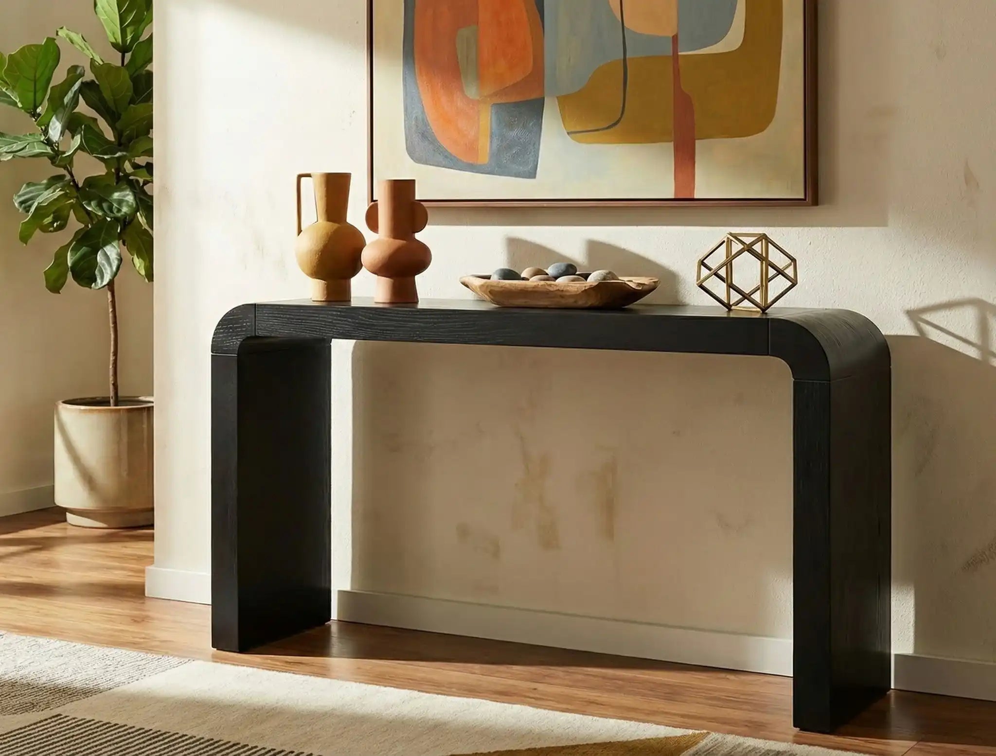 Toulon - Oak Veneer Console Table