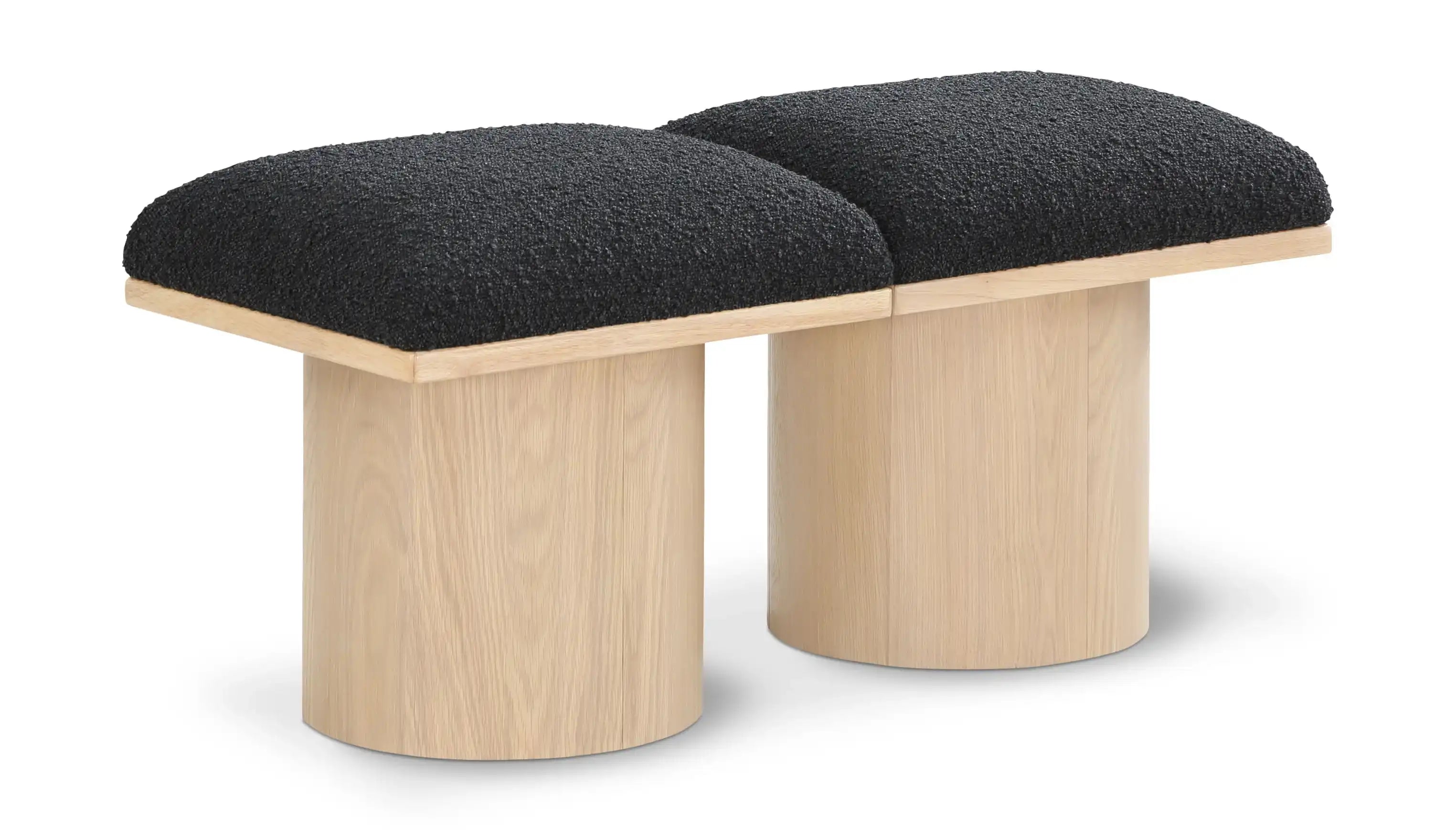 Pavilion - 2 Piece Modular Bench With Natural Base - Best Buy Furniture