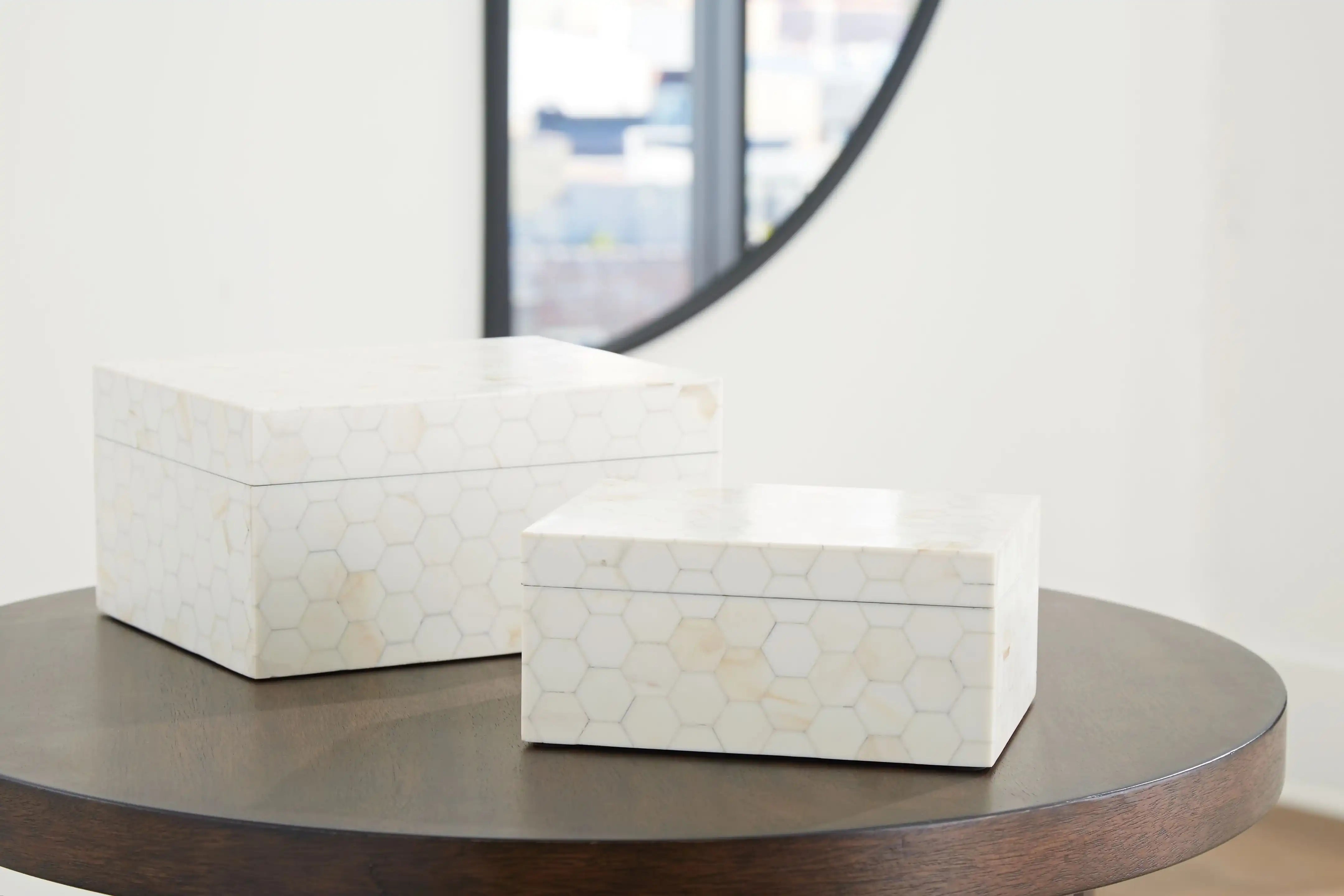 Aldenburg - Box Set (Set of 2) - Cream - Best Buy Furniture