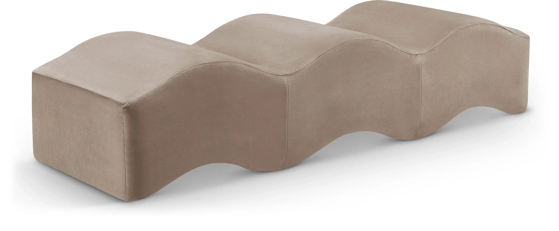 Wave - Velvet Bench - Best Buy Furniture
