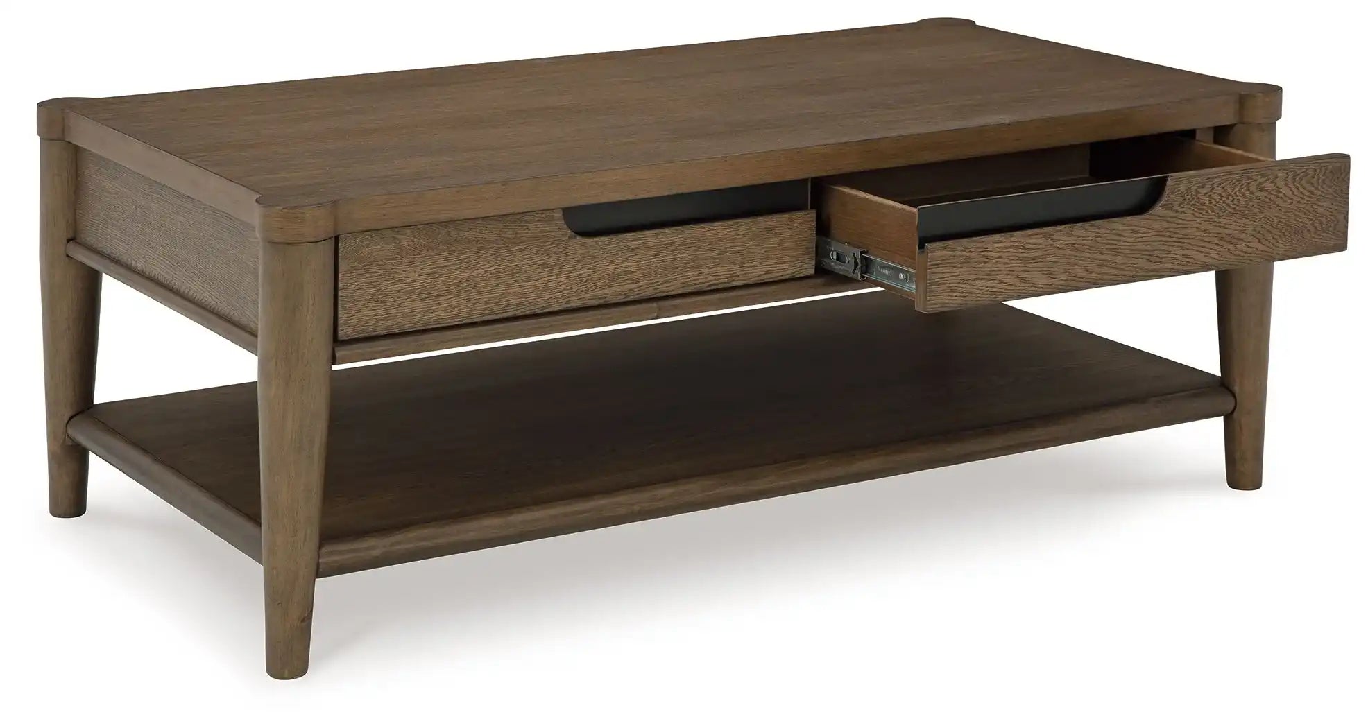Roanhowe - Rectangular Cocktail Table - Brown - Best Buy Furniture