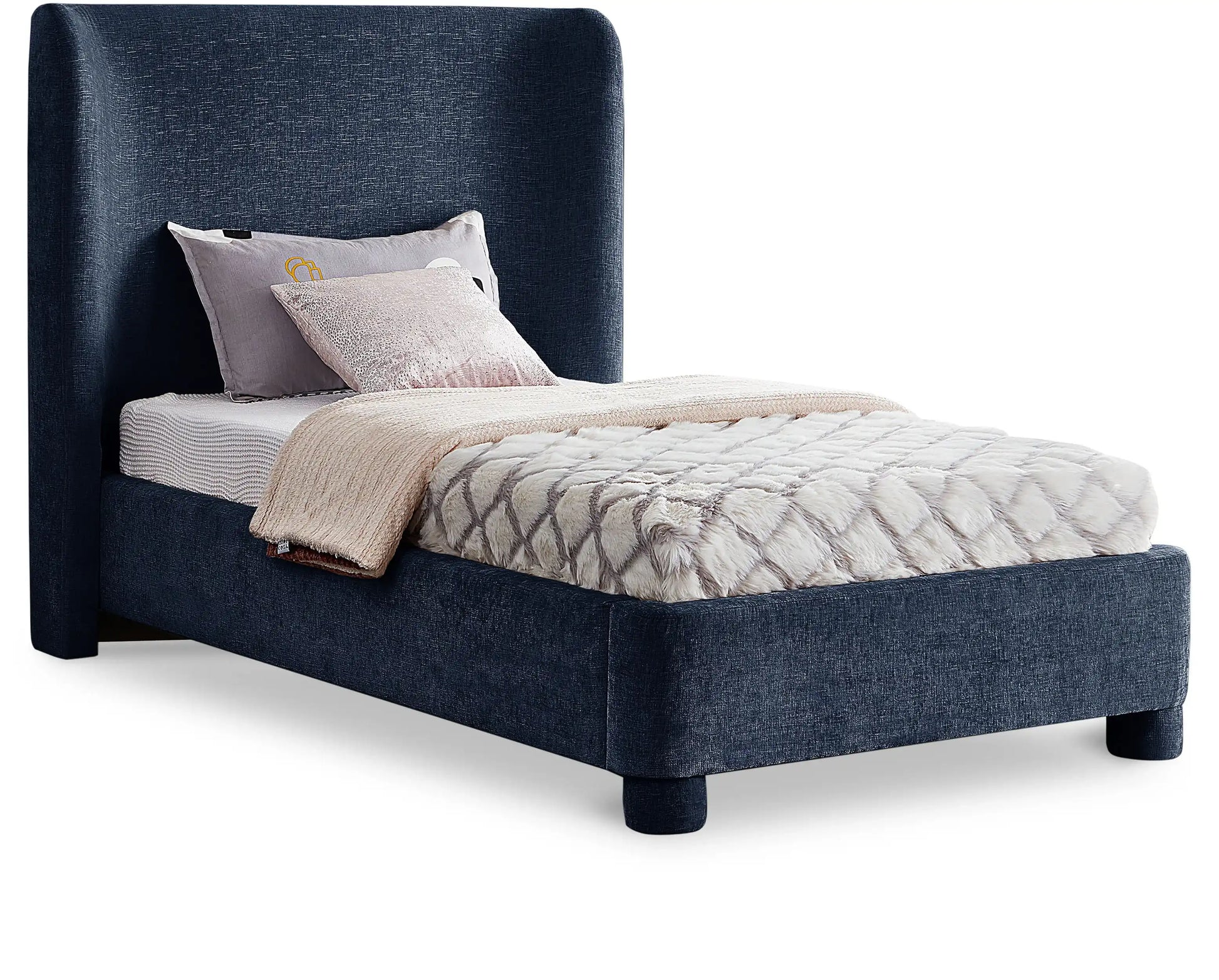 Penny - Chenille Fabric Bed - Best Buy Furniture