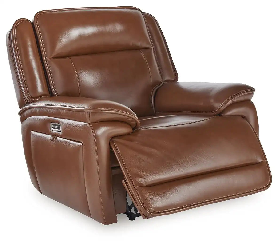 Healy Pier - Power Recliner / Adj Headrest - Chocolate - Best Buy Furniture