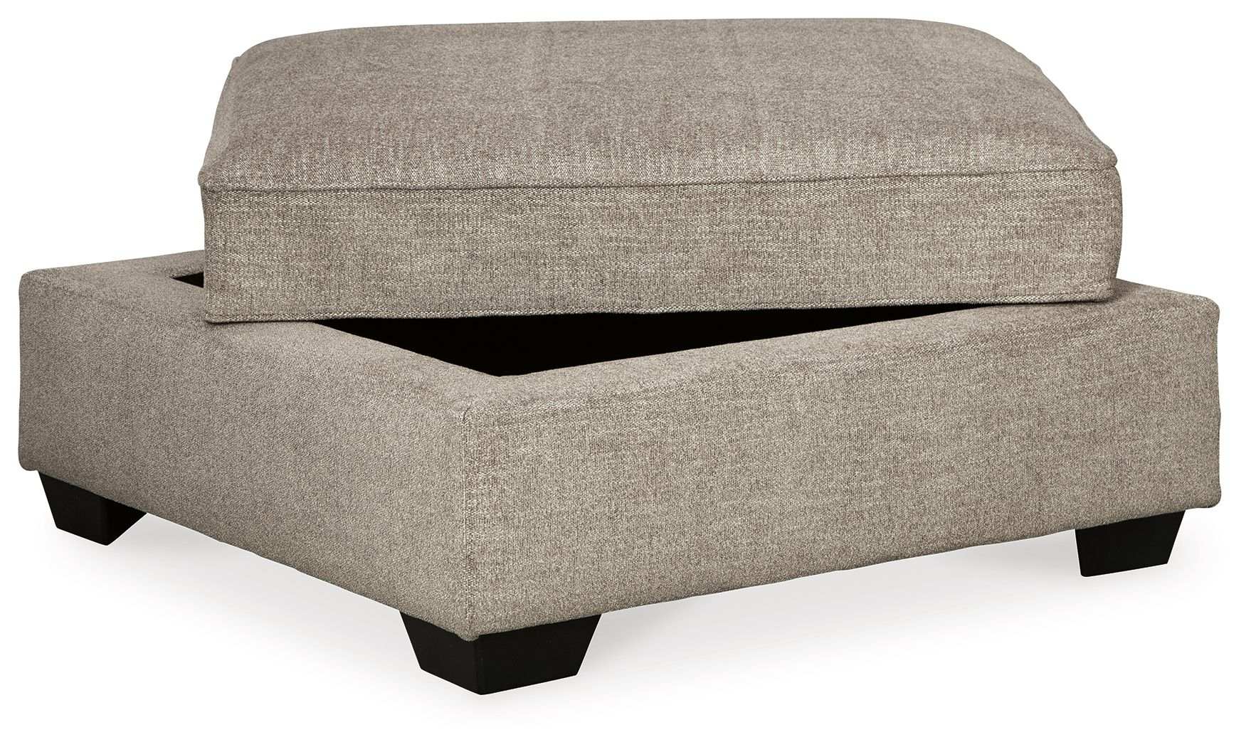 Bovarian - Ottoman With Storage - Stone - Best Buy Furniture