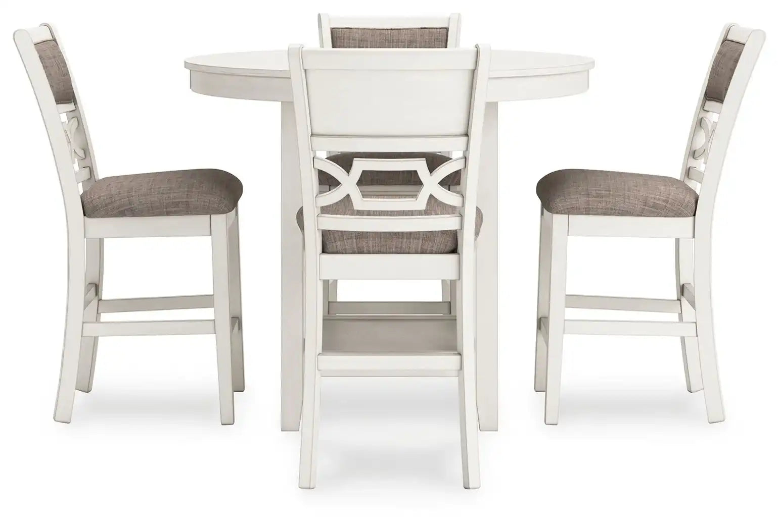 Erinberg - Dining Room Counter Table Set (Set of 5) - Antique White - Best Buy Furniture