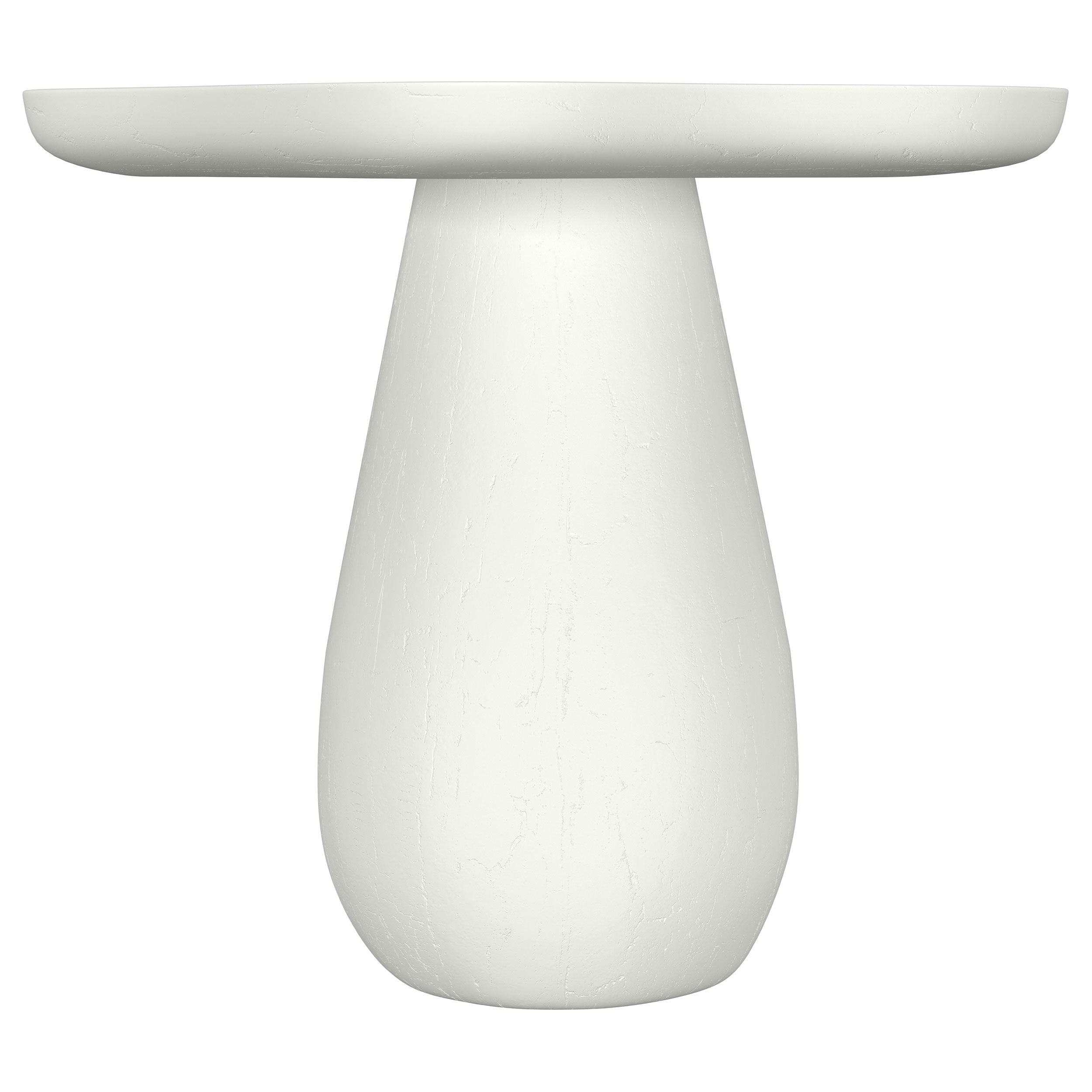 Perth 17-inch Side Table with Cloud-Shaped Top Off White-
