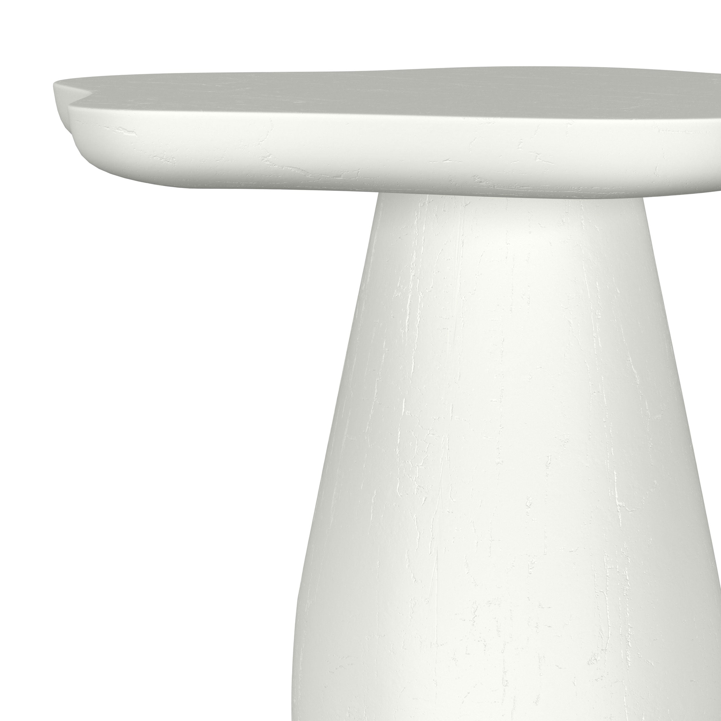 Perth 17-inch Side Table with Cloud-Shaped Top Off White-