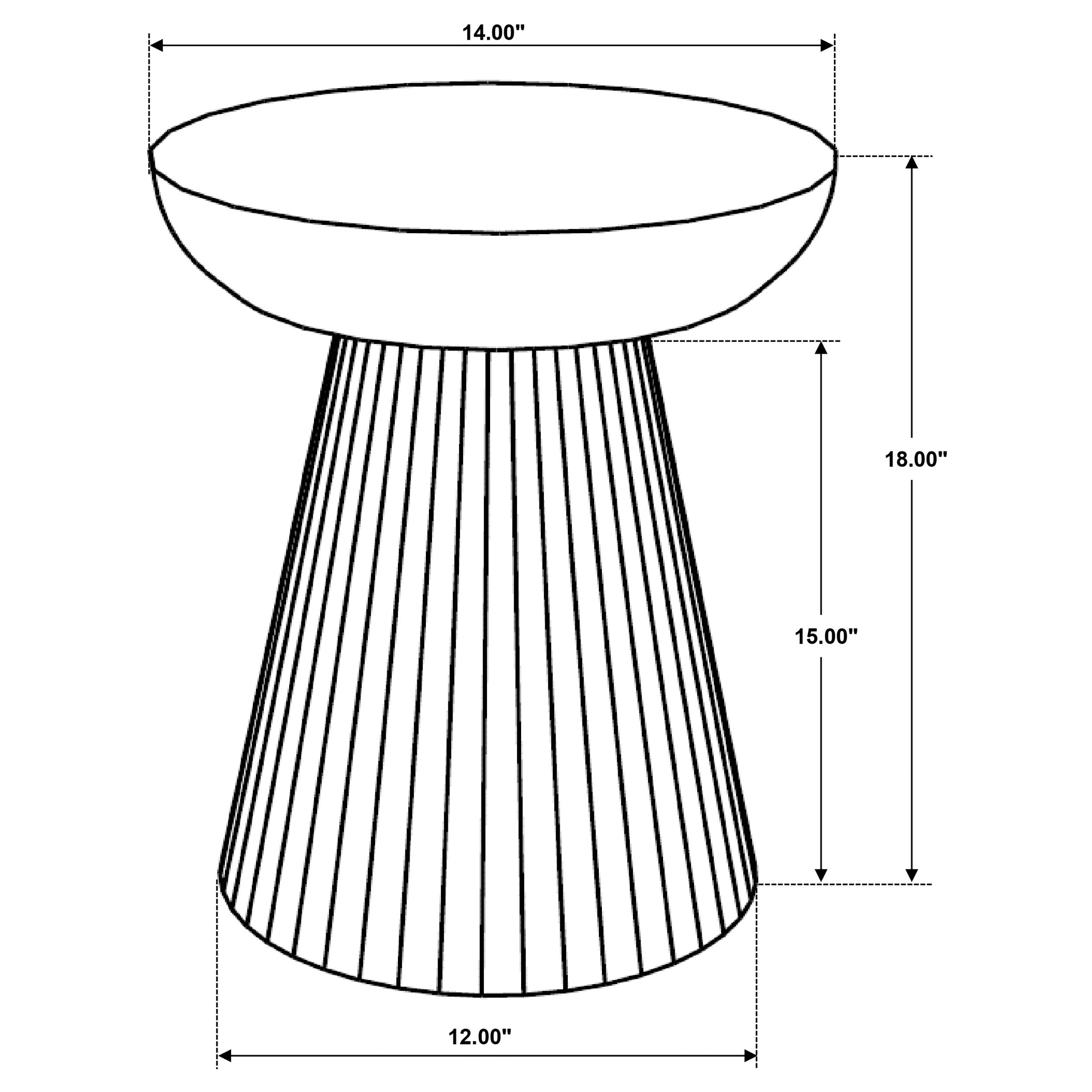 Aureo Round Solid Wood Accent Side Table Wild Honey-
