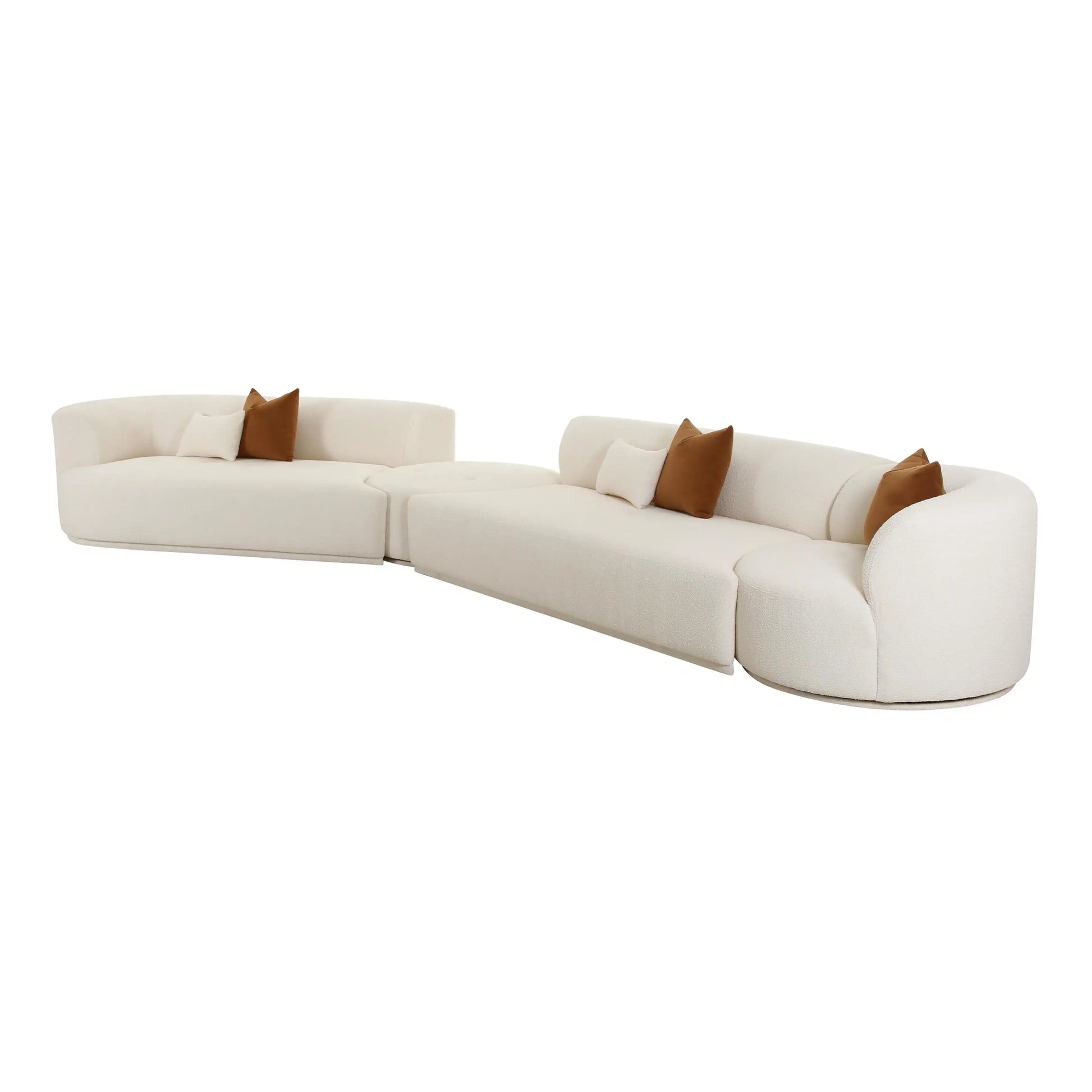 Fickle - Boucle Modular Sectional - Best Buy Furniture
