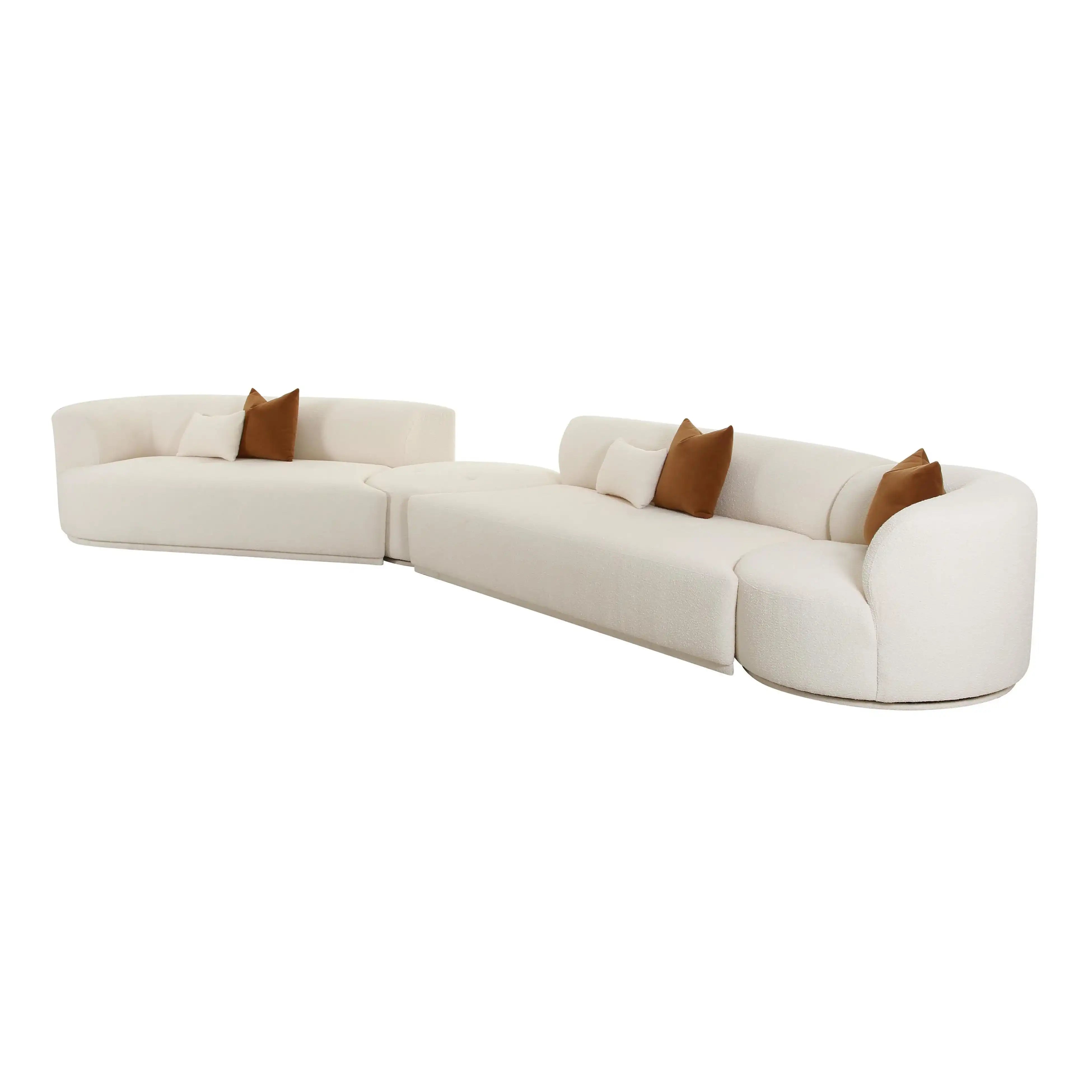 Fickle - Boucle Modular Sectional - Best Buy Furniture