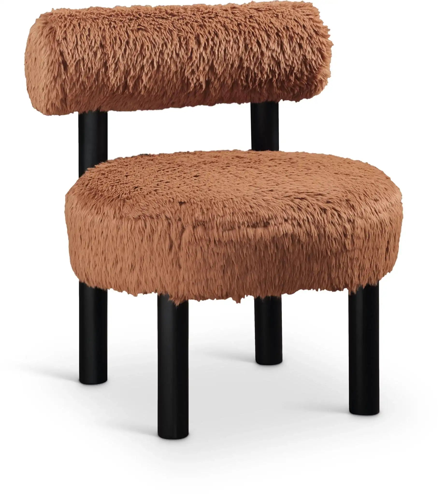 Ambre - Vegan Shearling Fabric Upholstered Accent Chair - Best Buy Furniture