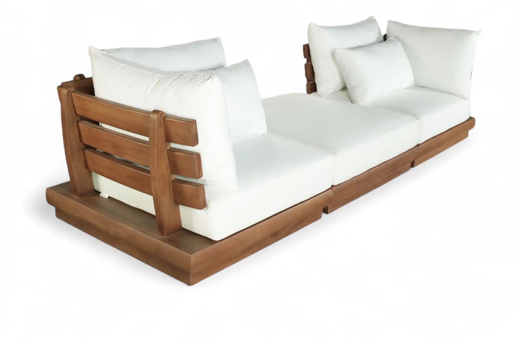 Mirella - 3 Piece Water Resistant Fabric Upholstered Outdoor Patio Modular Sofa - Best Buy Furniture