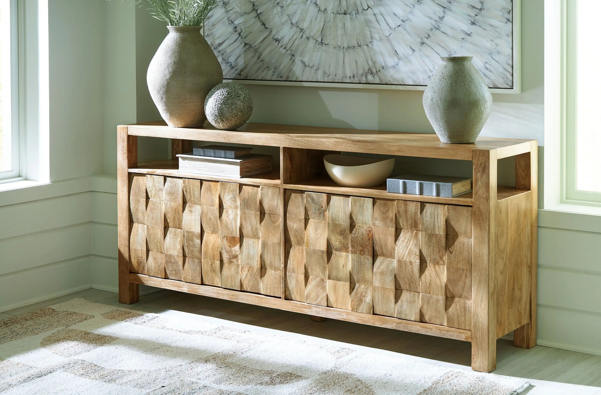 Hudwick - Accent Cabinet - Natural Brown - Best Buy Furniture
