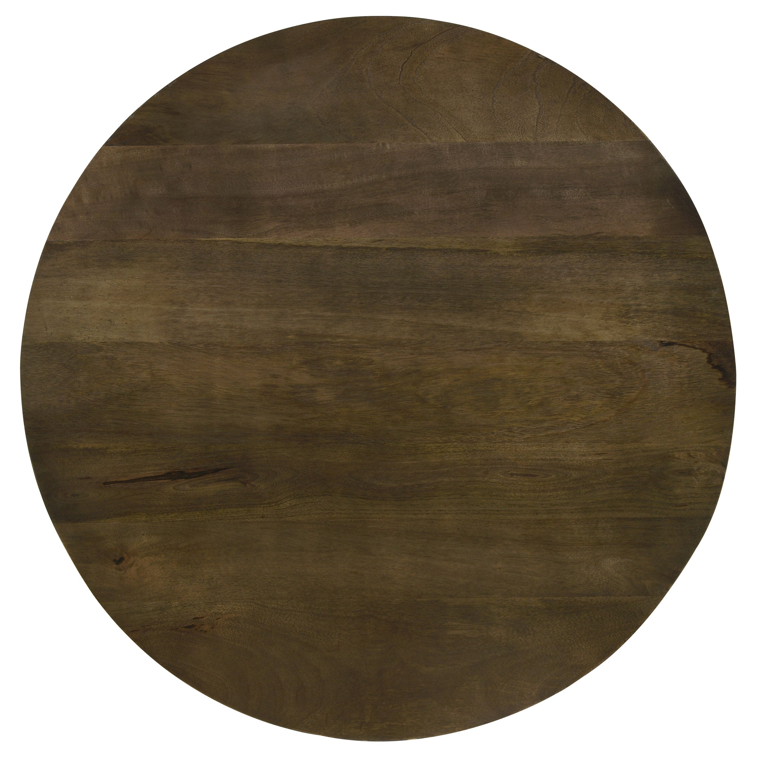Yaritza Round Mango Wood Coffee Table Natural and Gunmetal-CoasterEssence