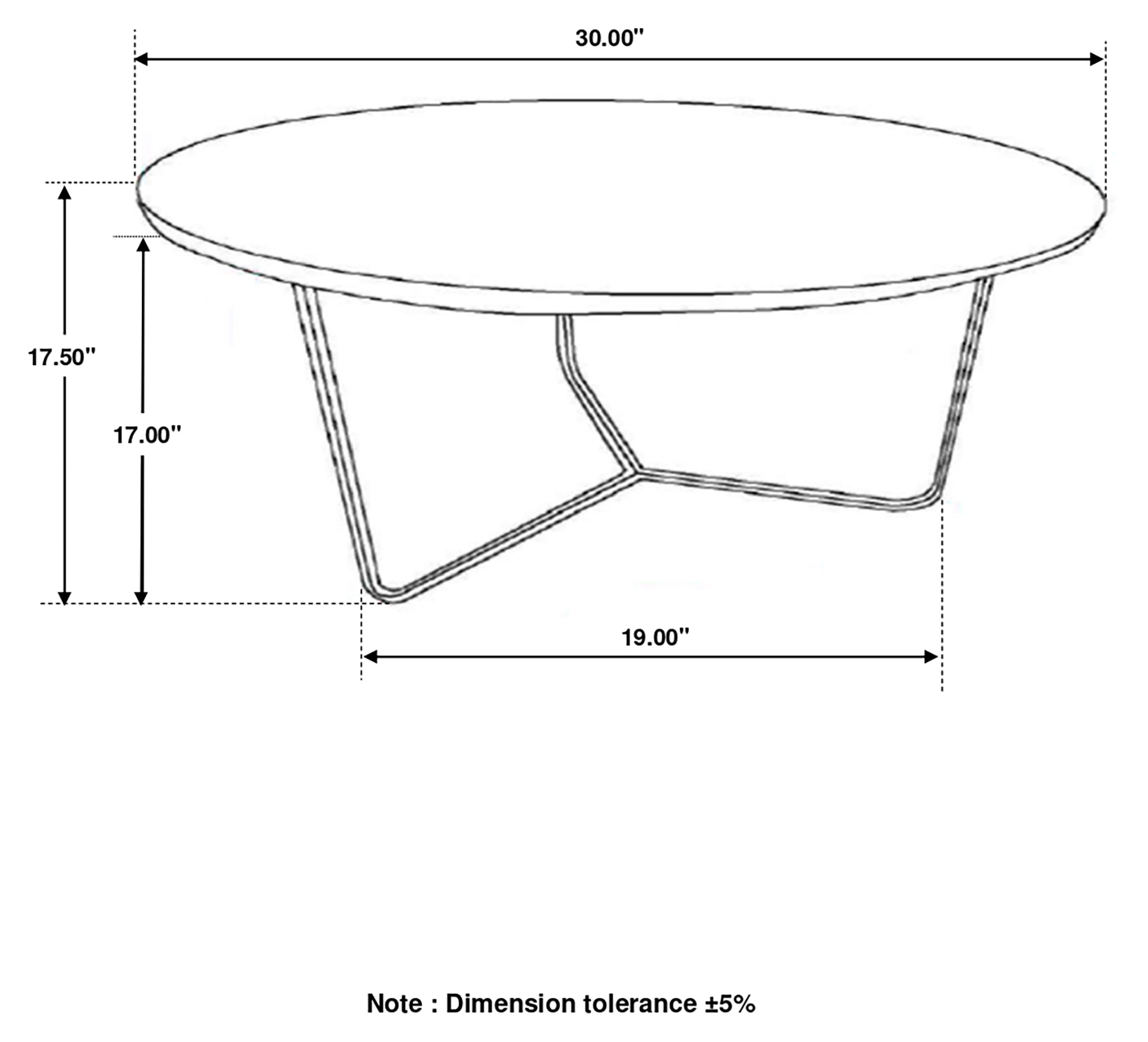 Yaritza Round Mango Wood Coffee Table Natural and Gunmetal-CoasterEssence
