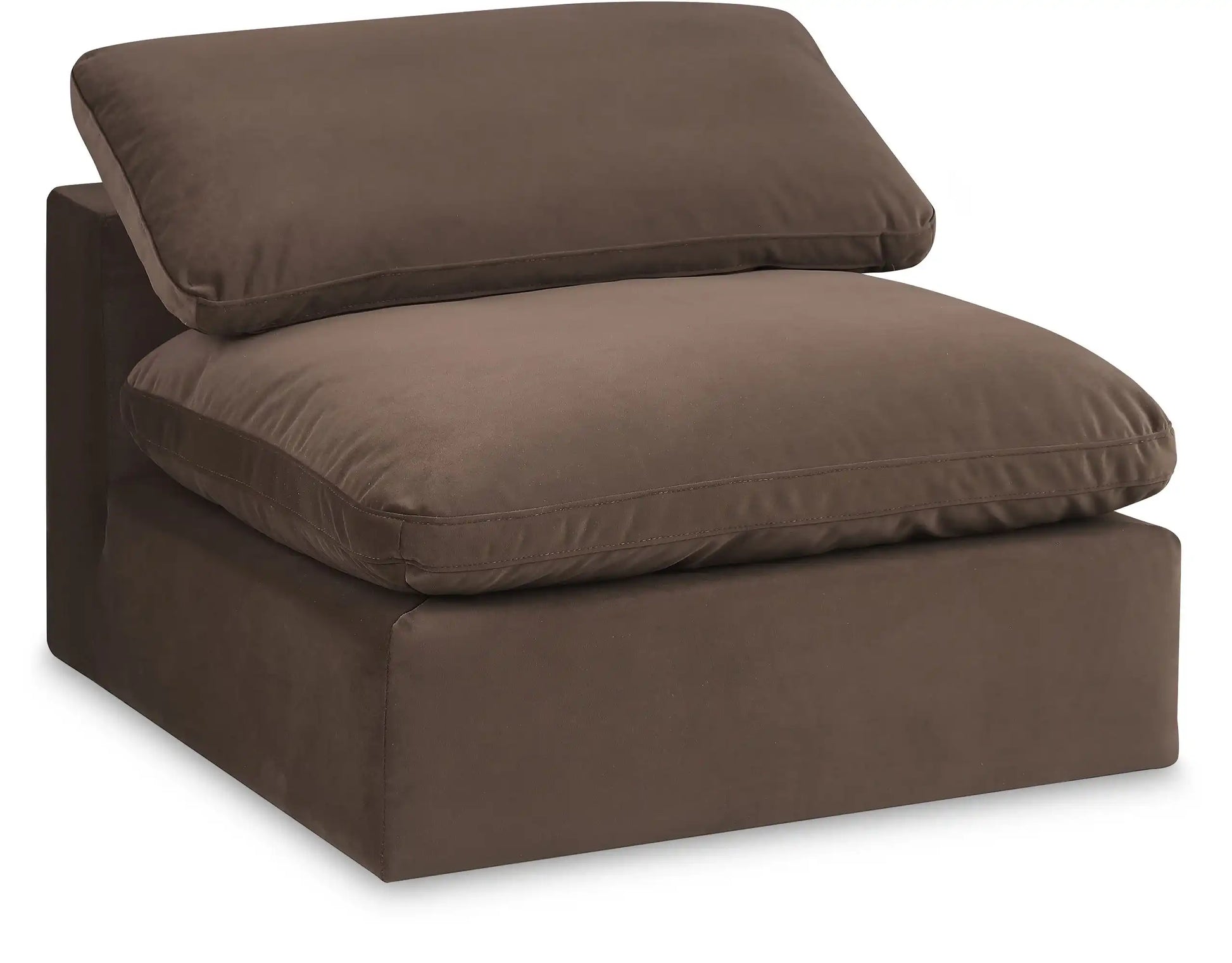 Comfy - Velvet Armless Chair - Best Buy Furniture