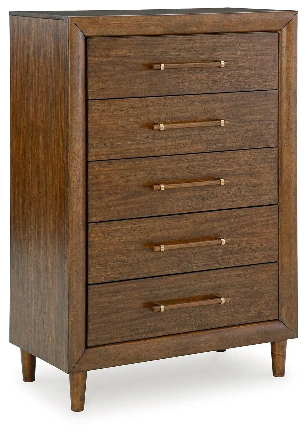 Lyncott - Five Drawer Chest - Brown - Best Buy Furniture