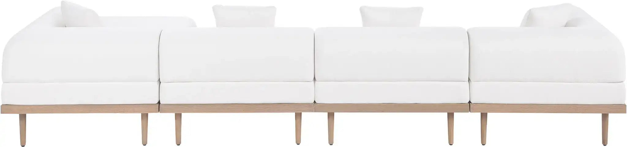 Laguna - 5 Piece 106.5" Upholstered Outdoor Patio Modular Sectional